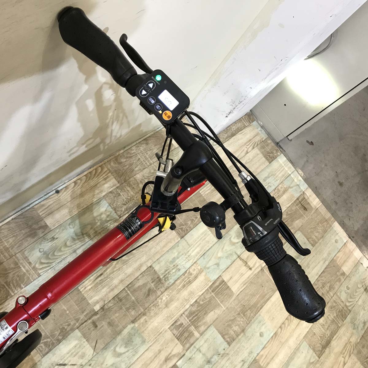 折りたたみ パナソニック オフタイム レッド × イエロー 前18×後20インチ KX021 【中古車】