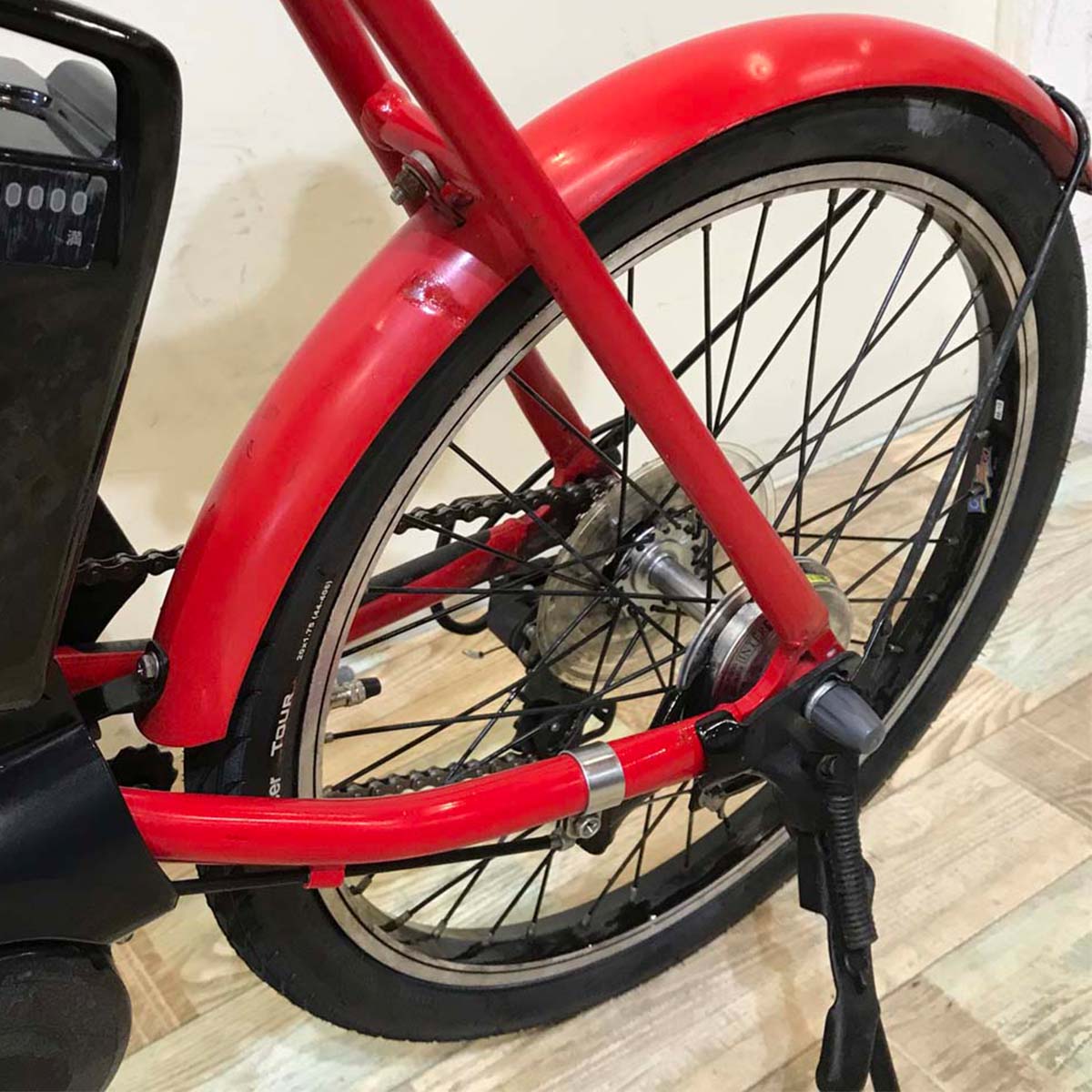 折りたたみ パナソニック オフタイム レッド × イエロー 前18×後20インチ KX021 【中古車】