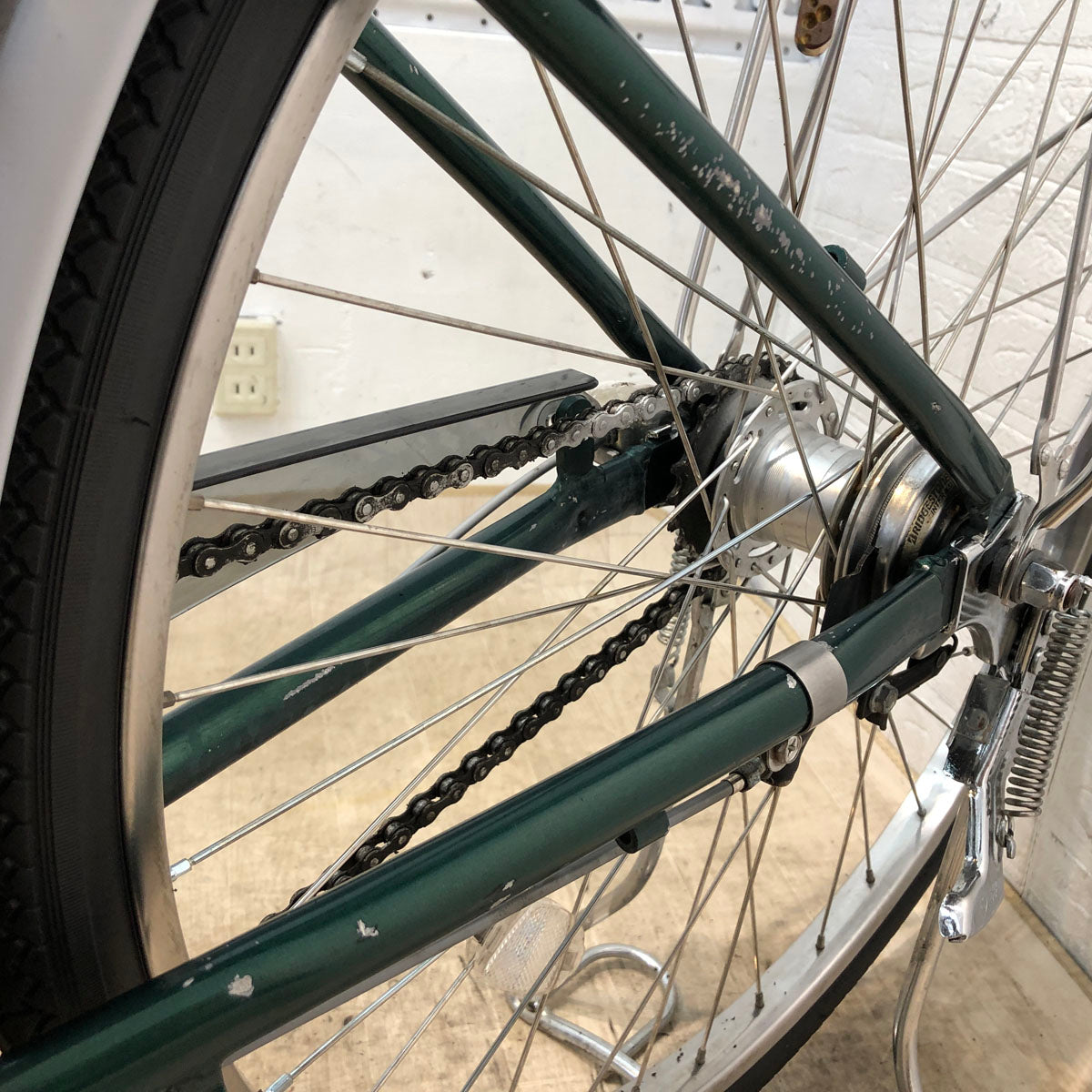 ヤマハ スペアバッテリー付 PAS リチウム T グリーン 26インチ YQ091 【中古車】