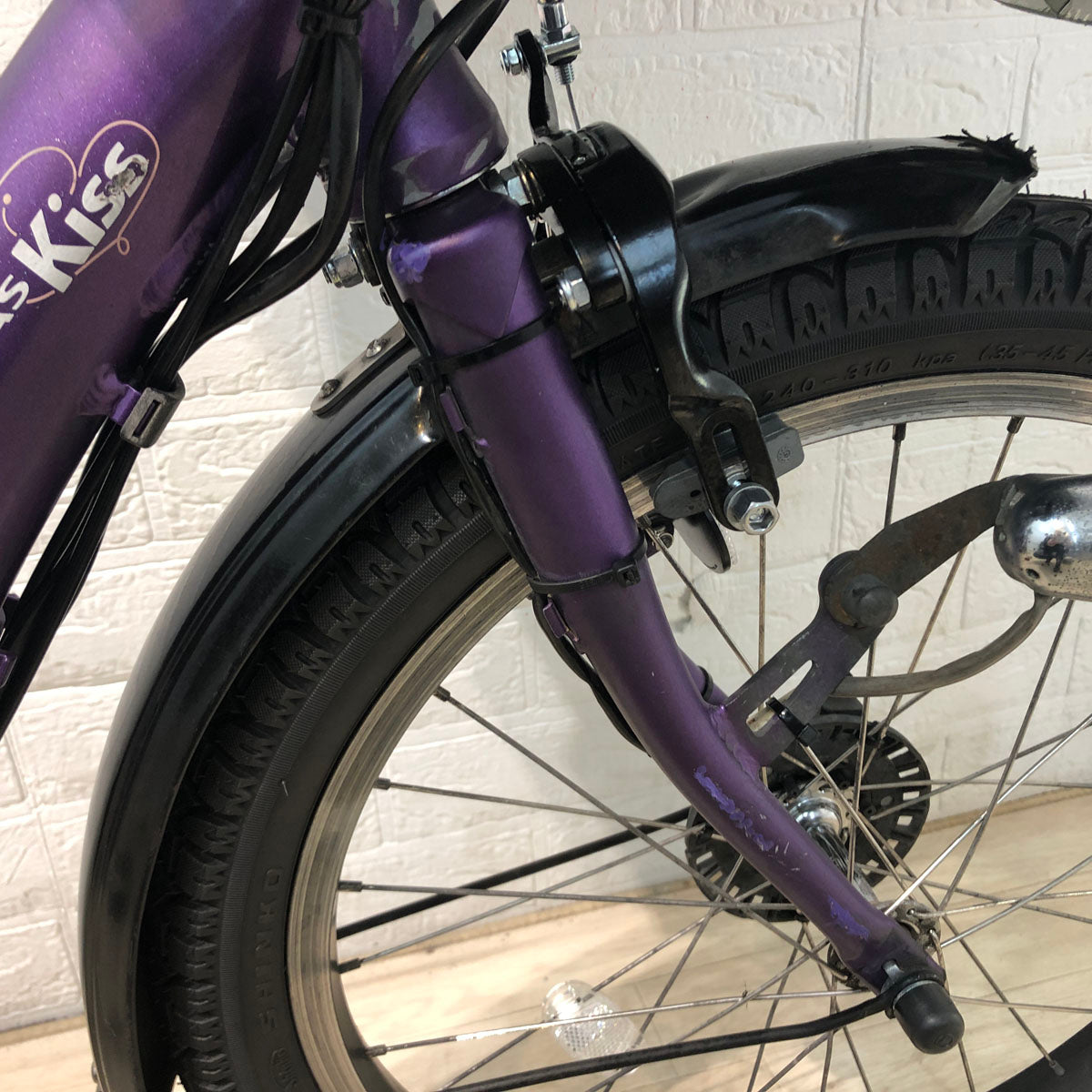 ヤマハ PAS Kiss mini XL パス キッス ミニ XL パープル 20インチ YV117【中古車】
