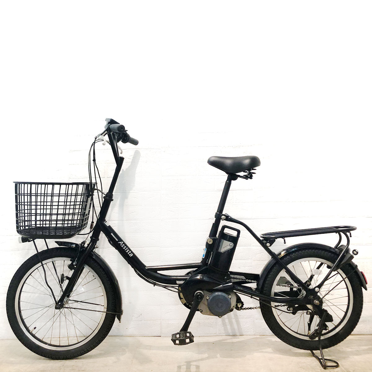 ブリヂストン アシスタ ベーシック ミニ ブラック 前20×後18インチ YW006 【中古車】