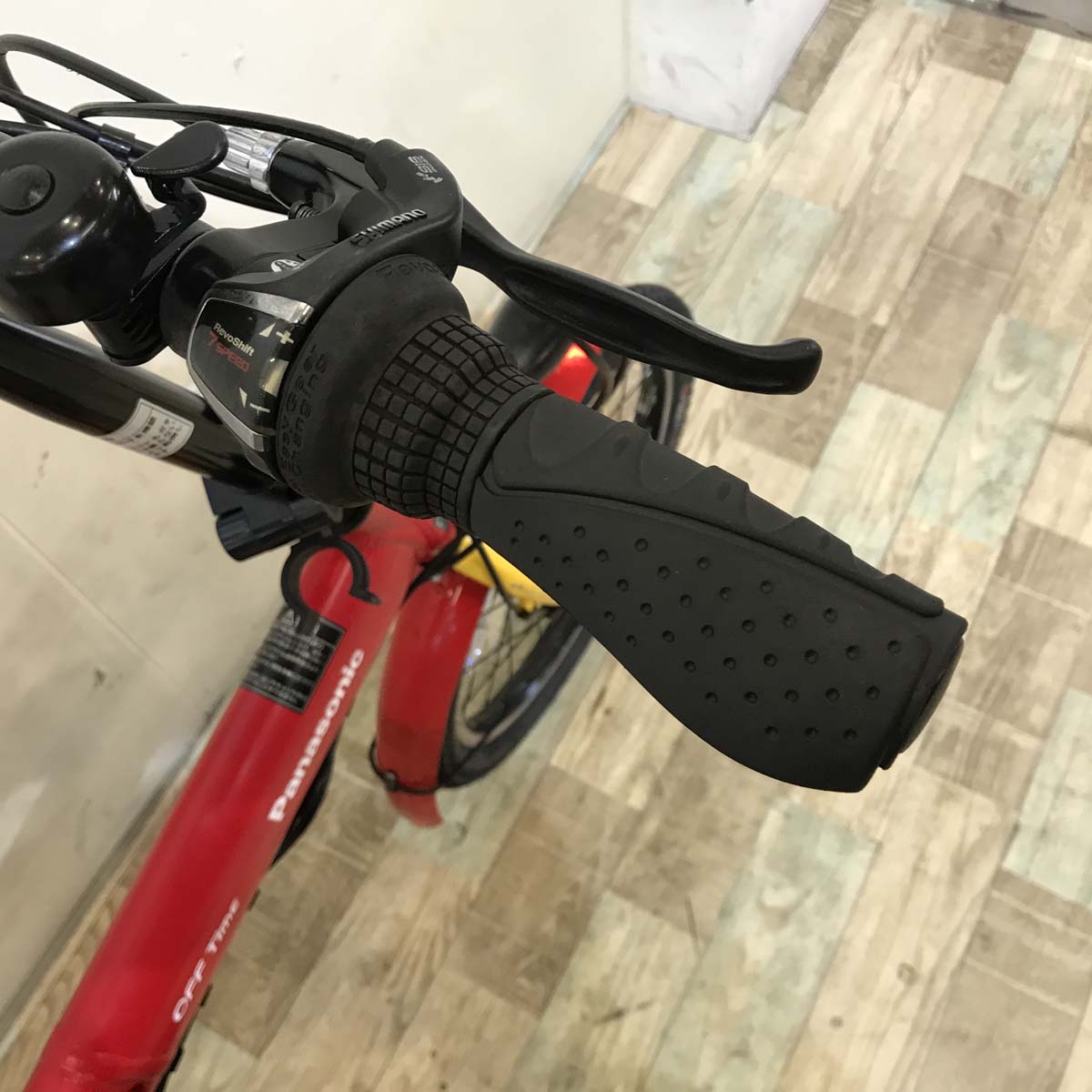 折りたたみ パナソニック オフタイム レッド × イエロー 前18×後20インチ KX113 【中古車】