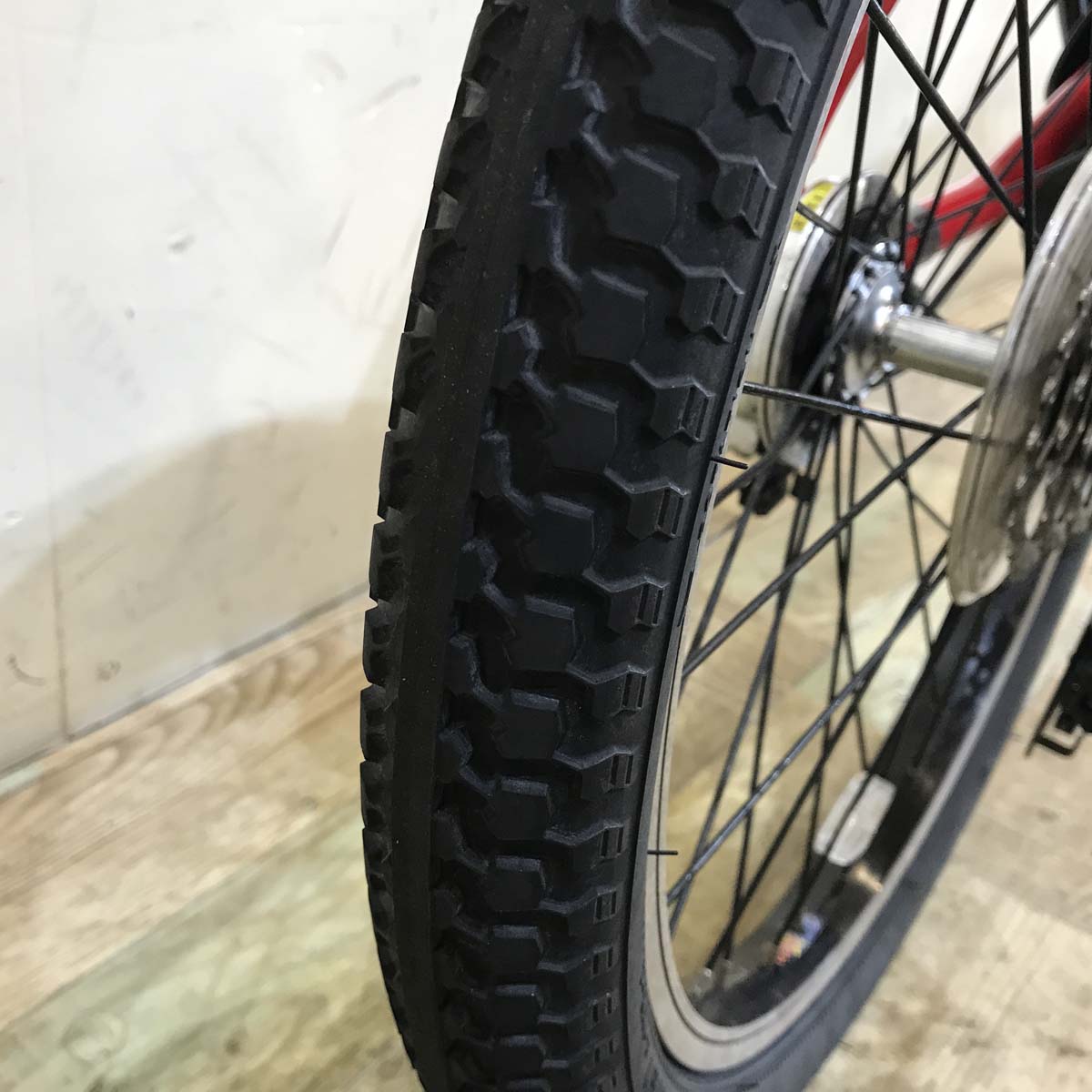 折りたたみ パナソニック オフタイム レッド × イエロー 前18×後20インチ KX113 【中古車】