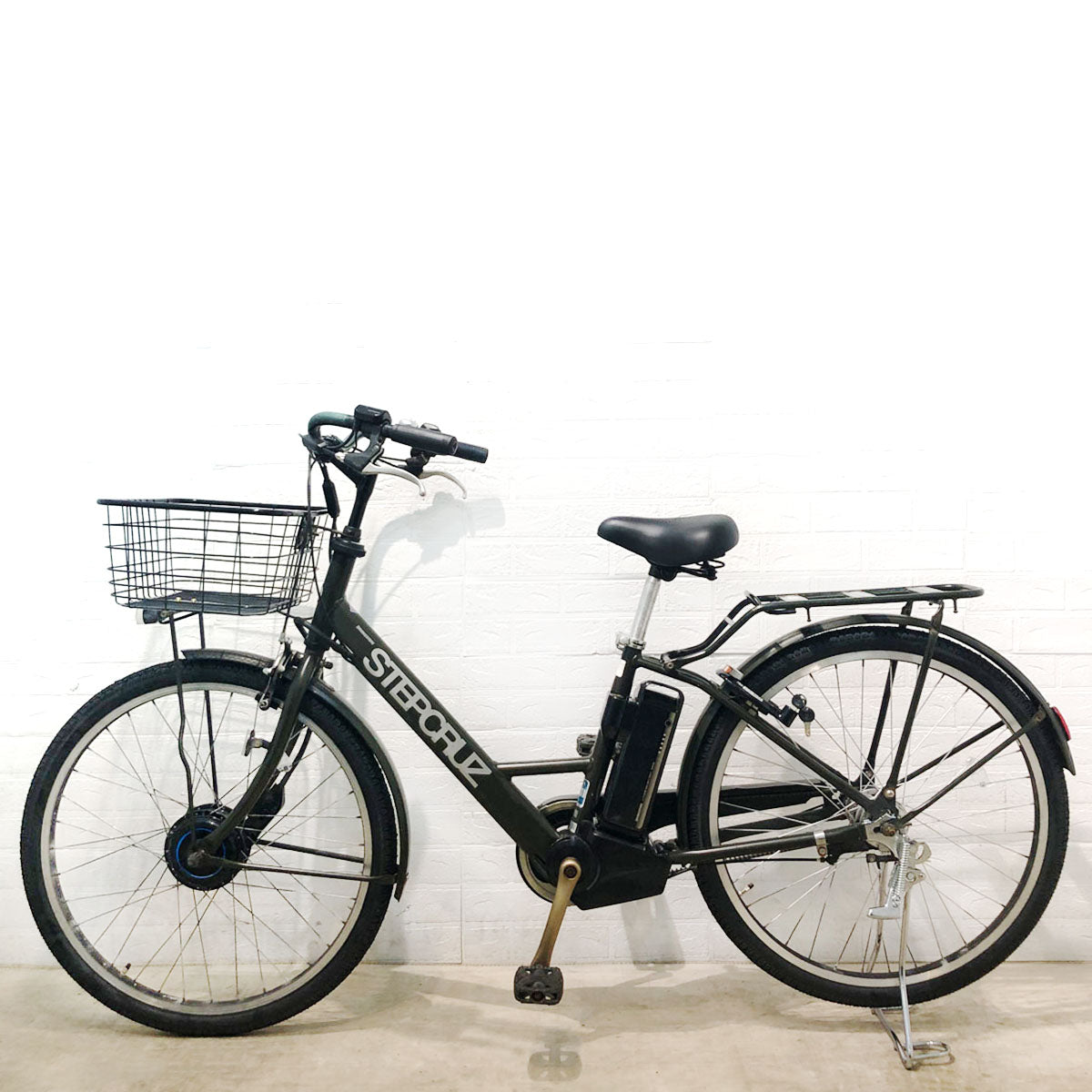 ブリヂストン ステップクルーズ e カーキ 26インチ YR095 【中古車】