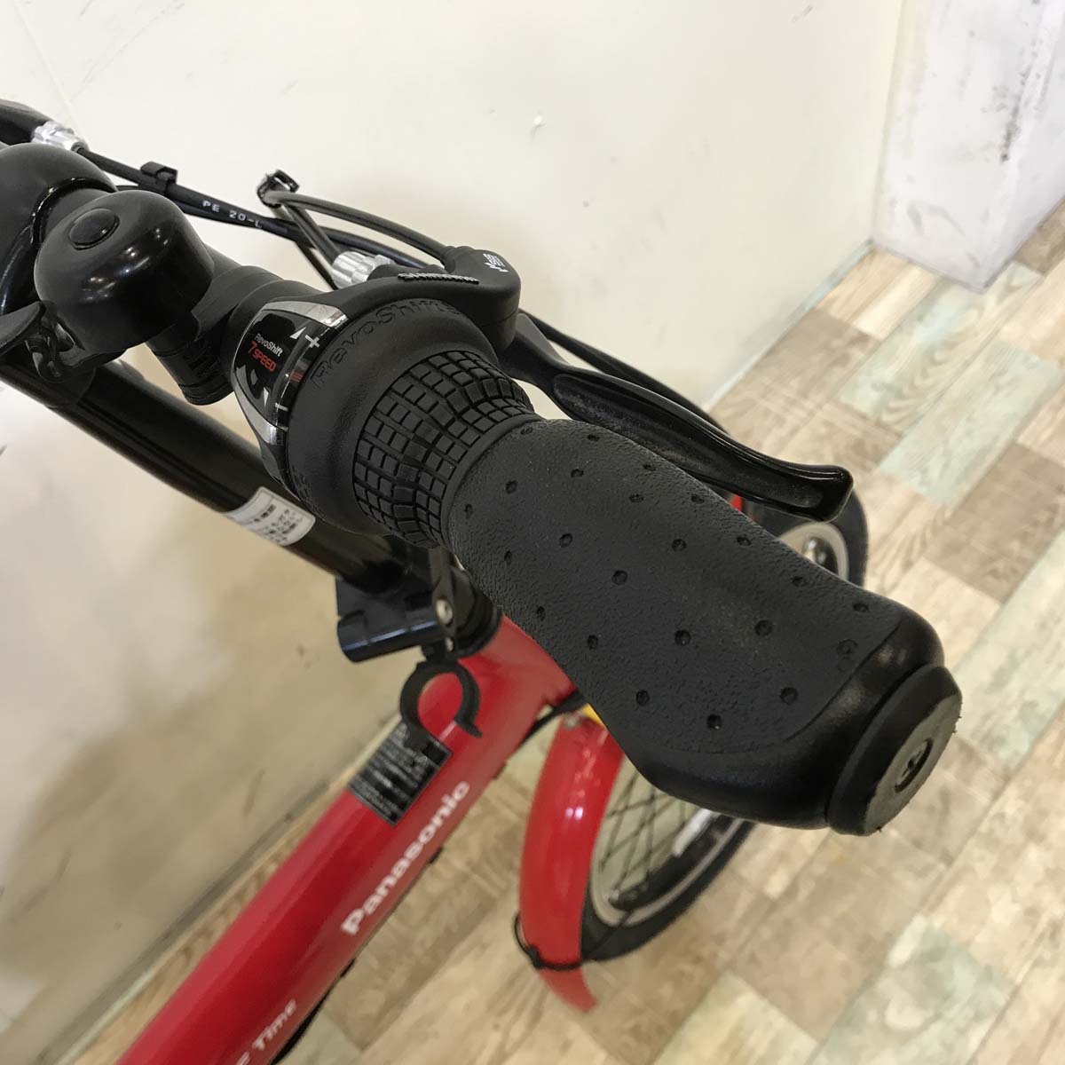 折りたたみ パナソニック オフタイム レッド × イエロー 前18×後20インチ KT125 【中古車】