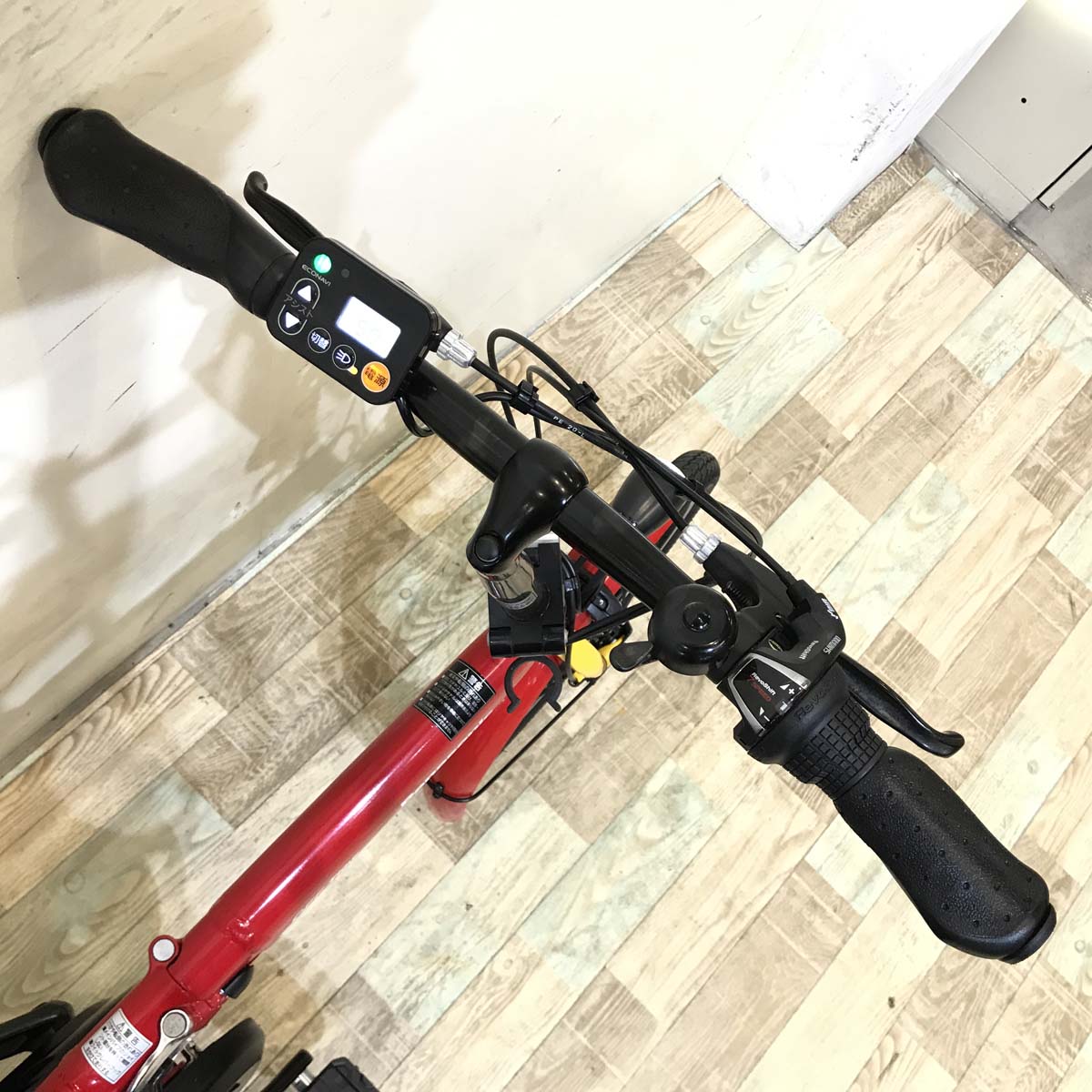 折りたたみ パナソニック オフタイム レッド × イエロー 前18×後20インチ KT125 【中古車】