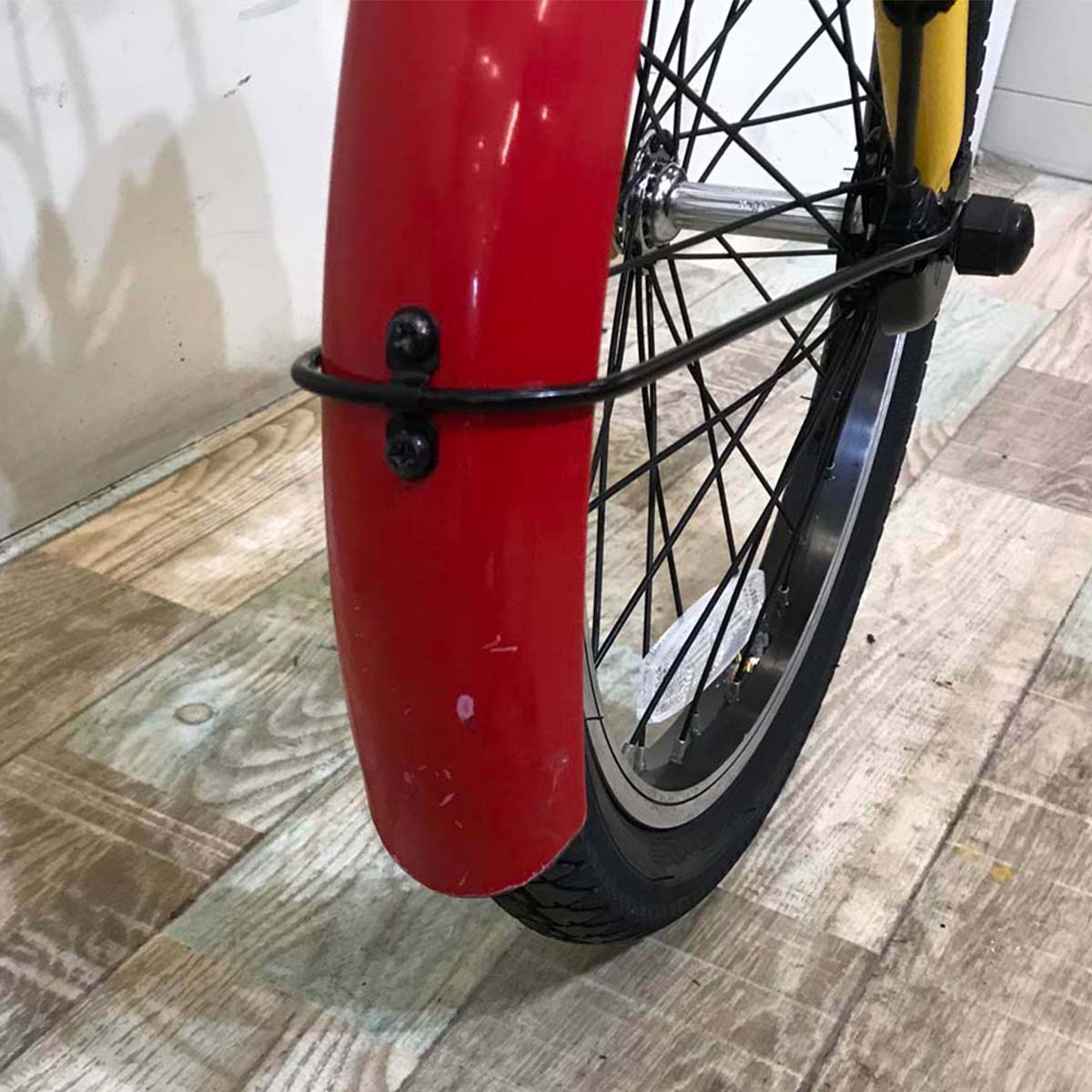 折りたたみ パナソニック オフタイム レッド × イエロー 前18×後20インチ KT125 【中古車】