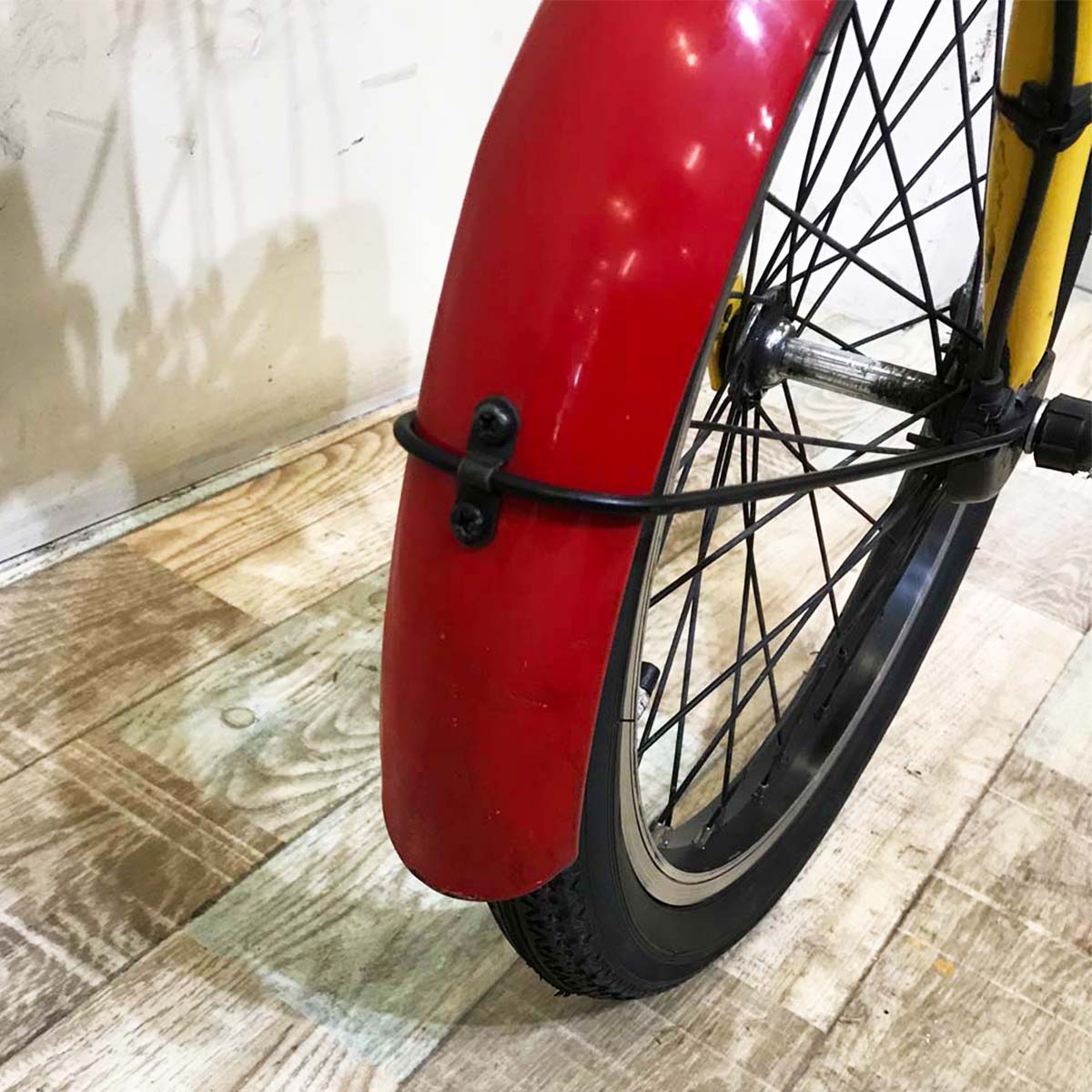 折りたたみ パナソニック オフタイム レッド × イエロー 前18×後20インチ KT127 【中古車】
