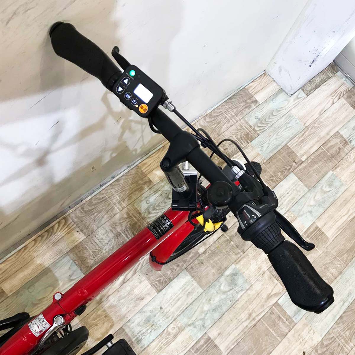 折りたたみ パナソニック オフタイム レッド × イエロー 前18×後20インチ KT127 【中古車】
