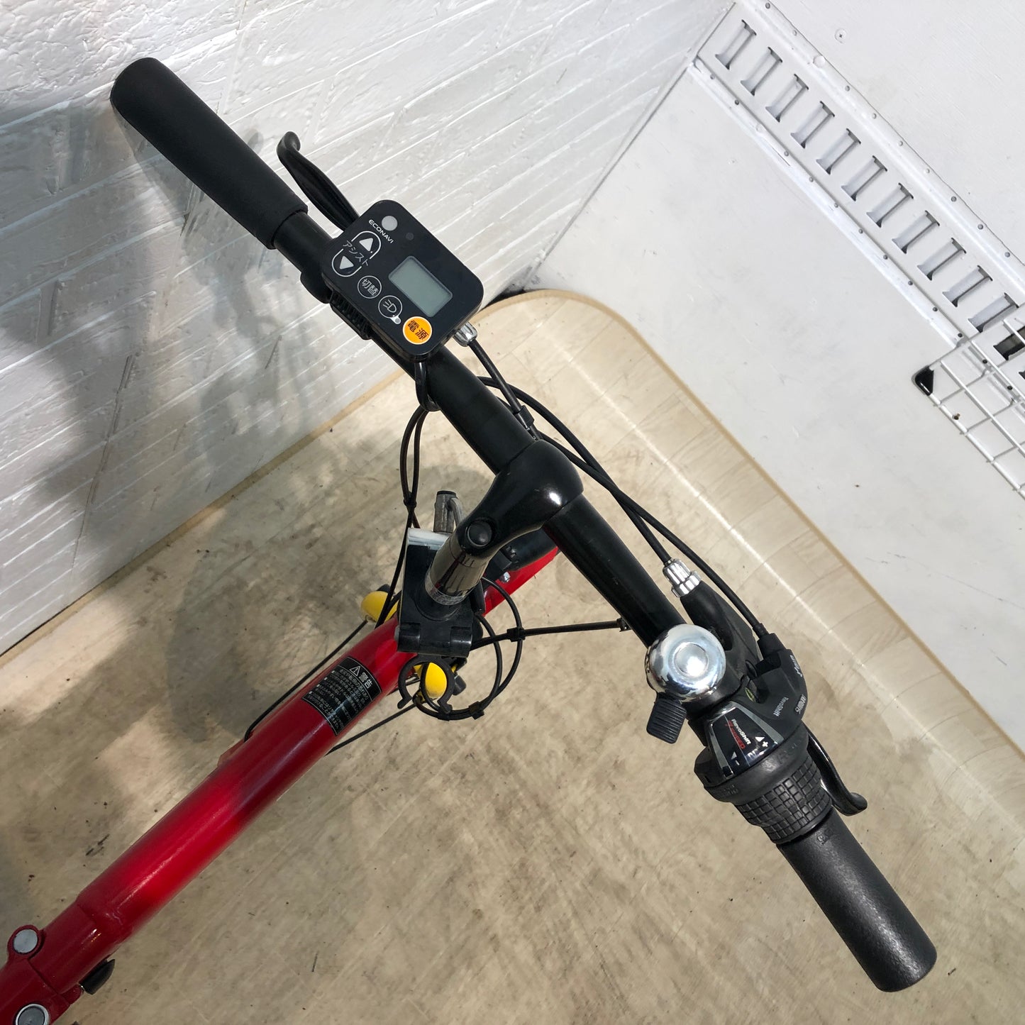 折りたたみ パナソニック オフタイム レッド × イエロー 前18×後20インチ YN037 【中古車】
