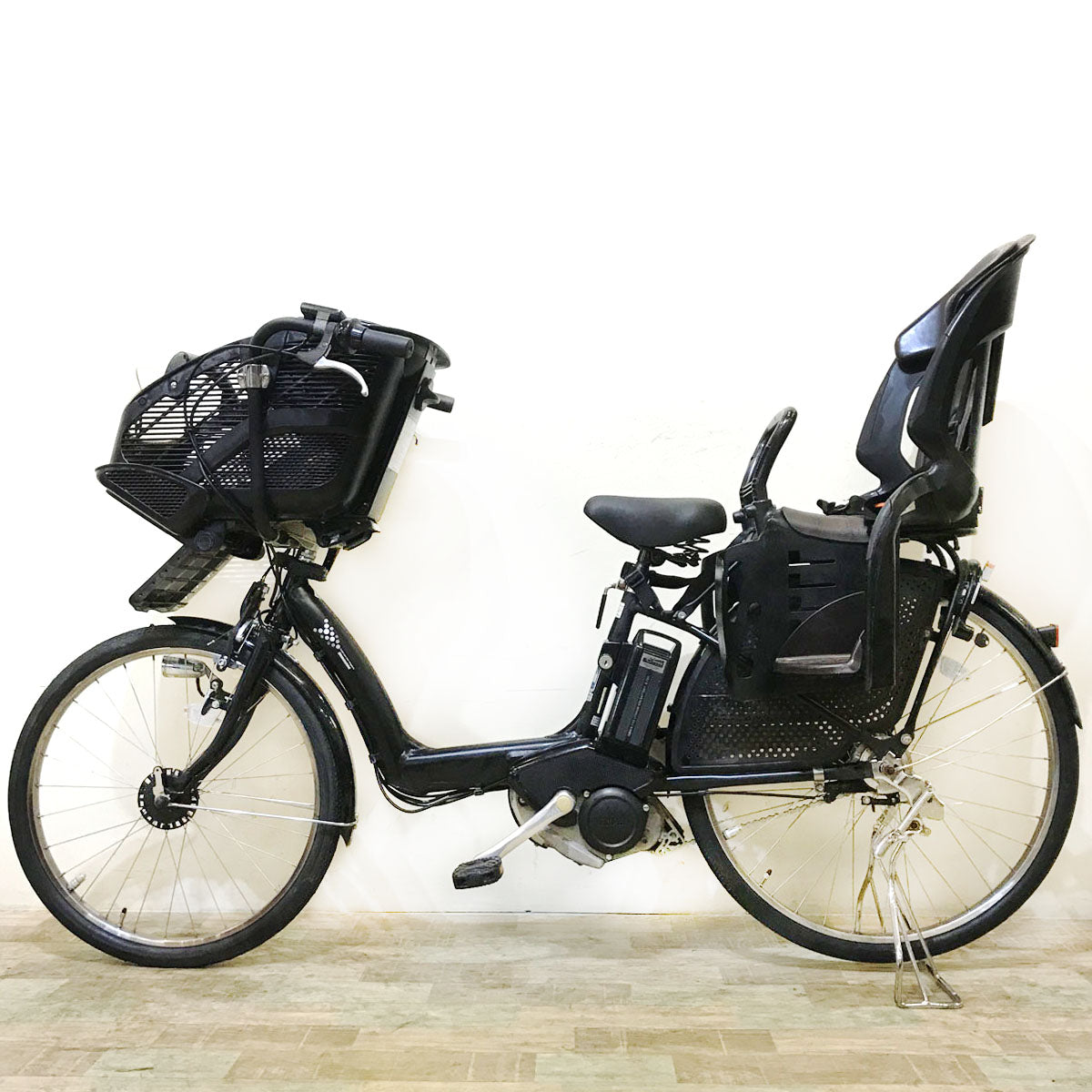 ブリヂストン アンジェリーノ e ブラック 前22×後26インチ KY071【中古車】