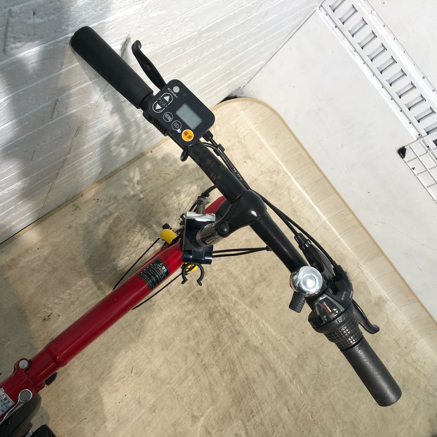 折りたたみ パナソニック オフタイム レッド × イエロー 前18×後20インチ YN039 【中古車】