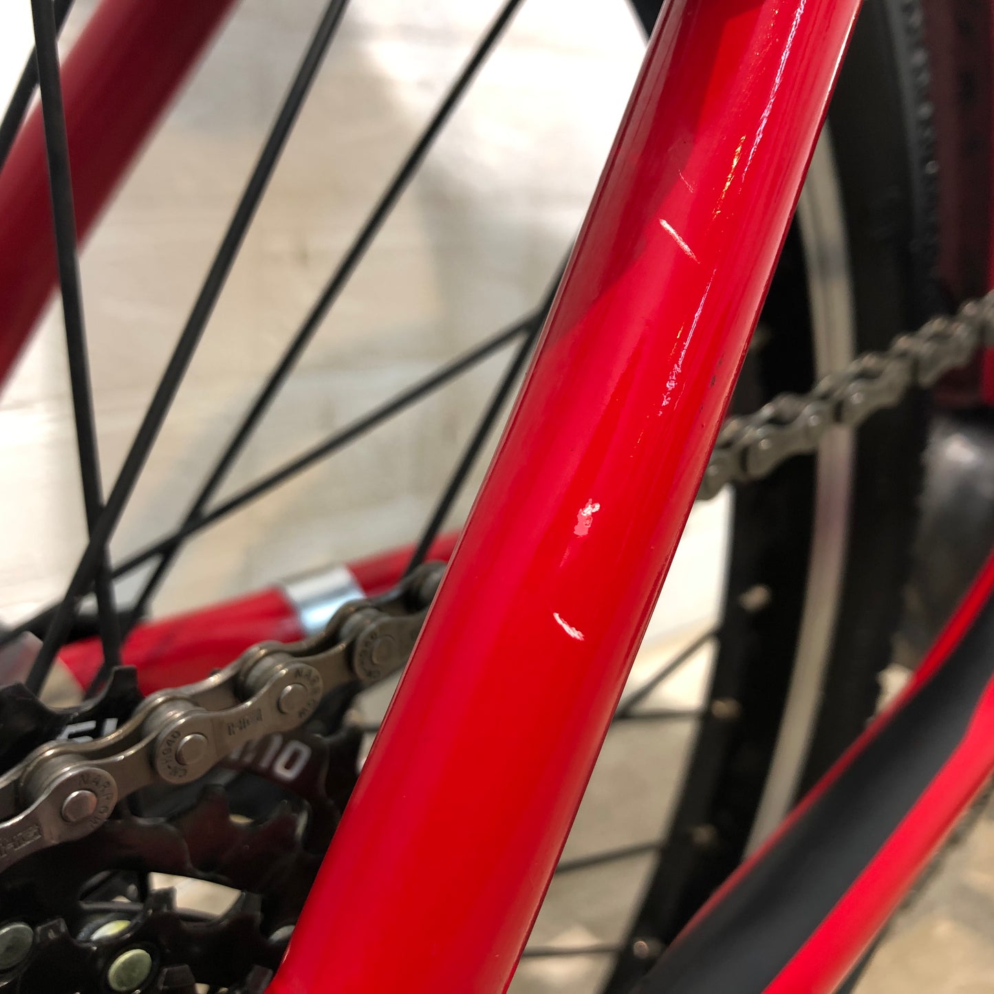 折りたたみ パナソニック オフタイム レッド × イエロー 前18×後20インチ YN043 【中古車】