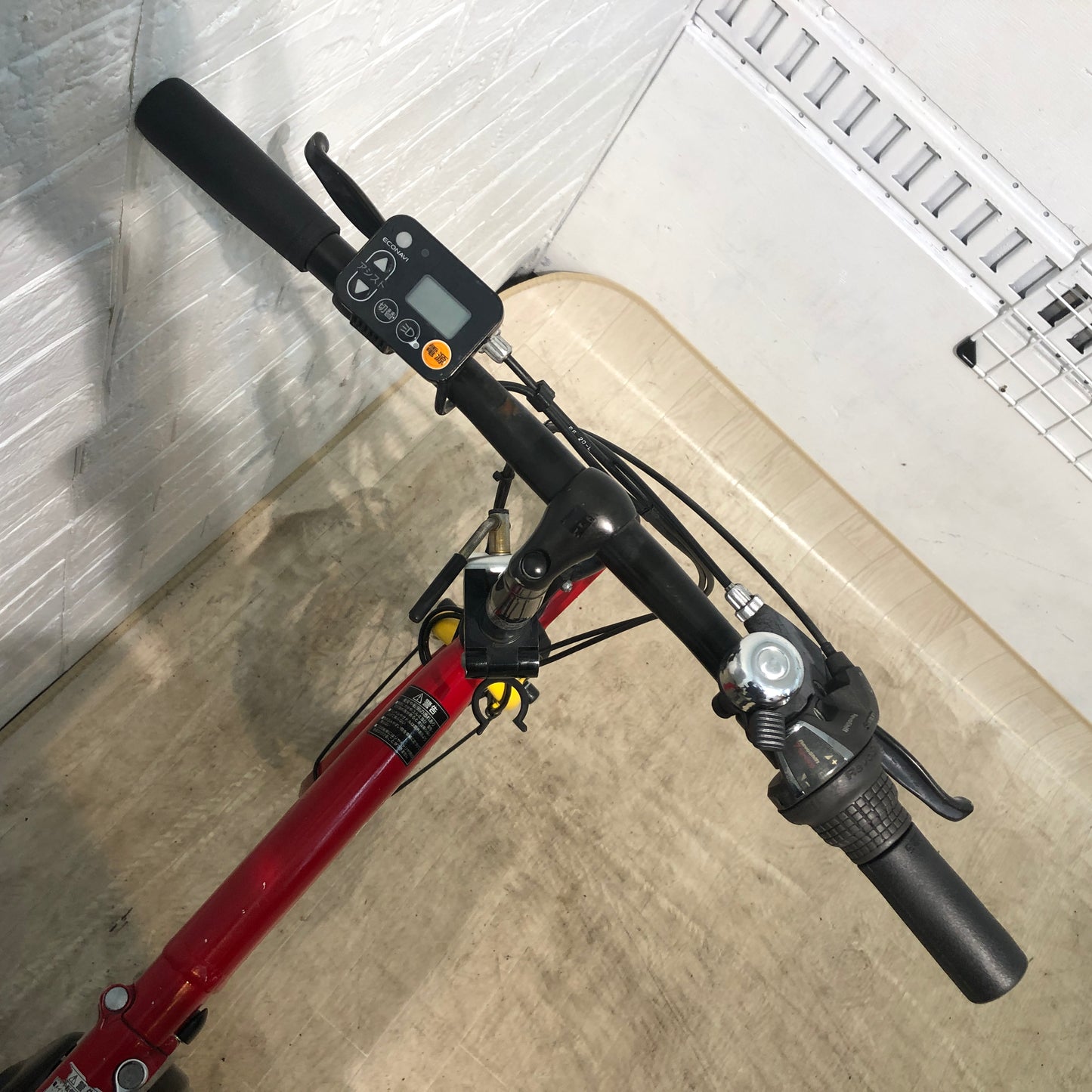 折りたたみ パナソニック オフタイム レッド × イエロー 前18×後20インチ YN058 【中古車】