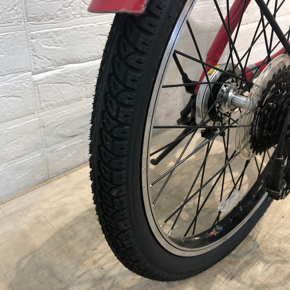 パナソニック オフタイム レッド × イエロー 前18×後20インチ YS089 【中古車】