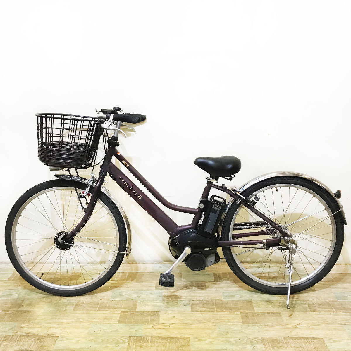 ヤマハ PAS Mina パス ミナ パープル 26インチ KP123 電動自転車 【中古車】