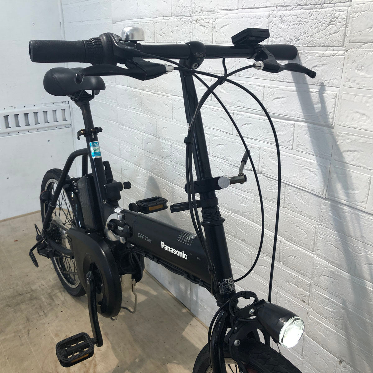 折りたたみ パナソニック オフタイム ブラック 前18×後20インチ YT026 【中古車】