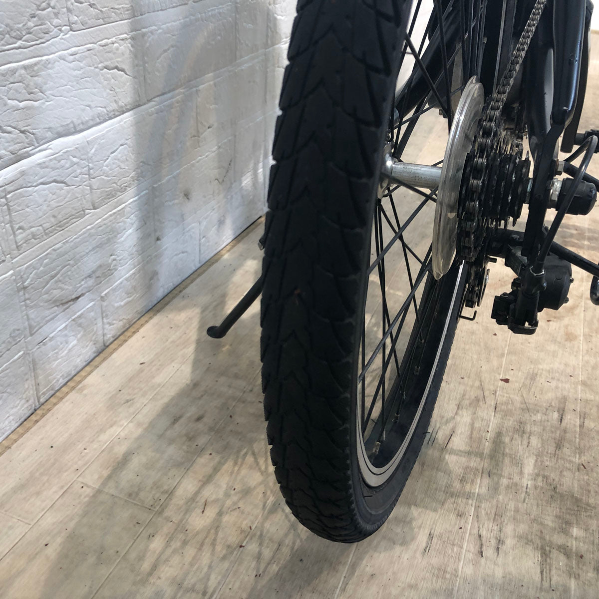 折りたたみ パナソニック オフタイム ブラック 前18×後20インチ YT026 【中古車】