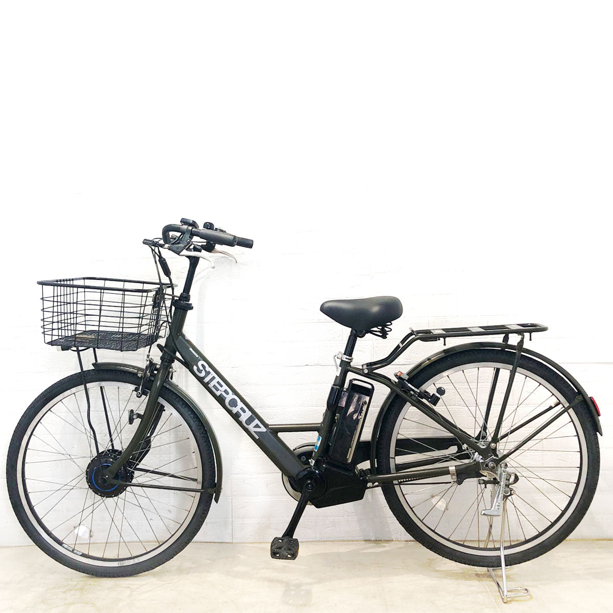 ブリヂストン ステップクルーズ e カーキ 26インチ YA012 【中古車】