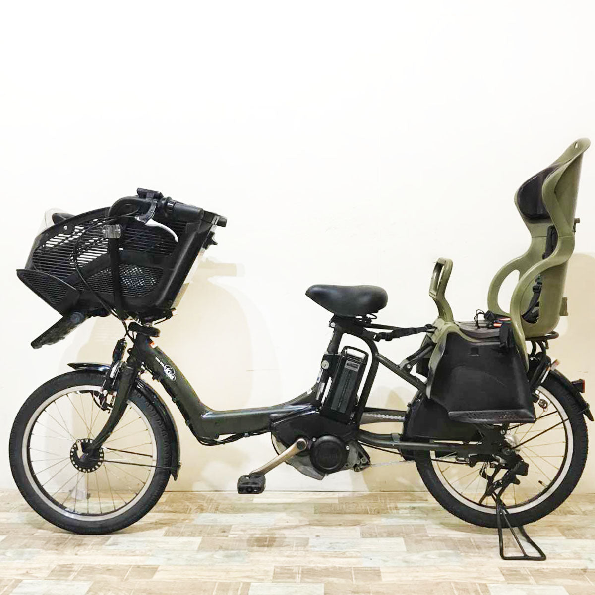 ヤマハ PAS Kiss mini パス キッス ミニ カーキ 20インチ KQ045【中古車】