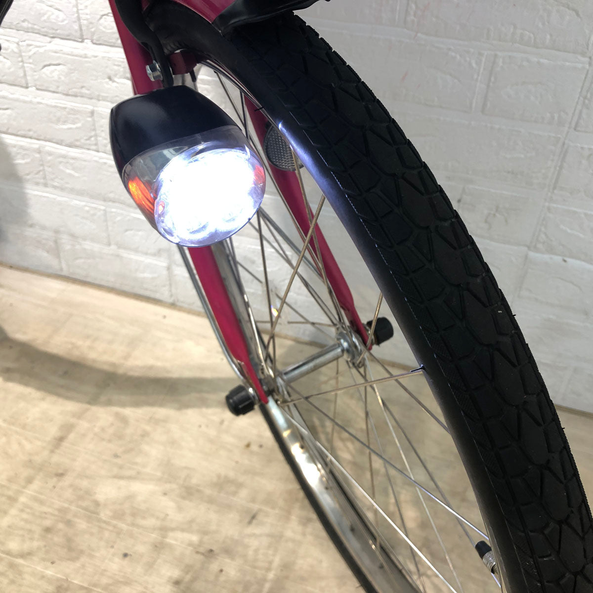 パナソニック ギュット ピンク 前22×後26インチ YT069【中古車】