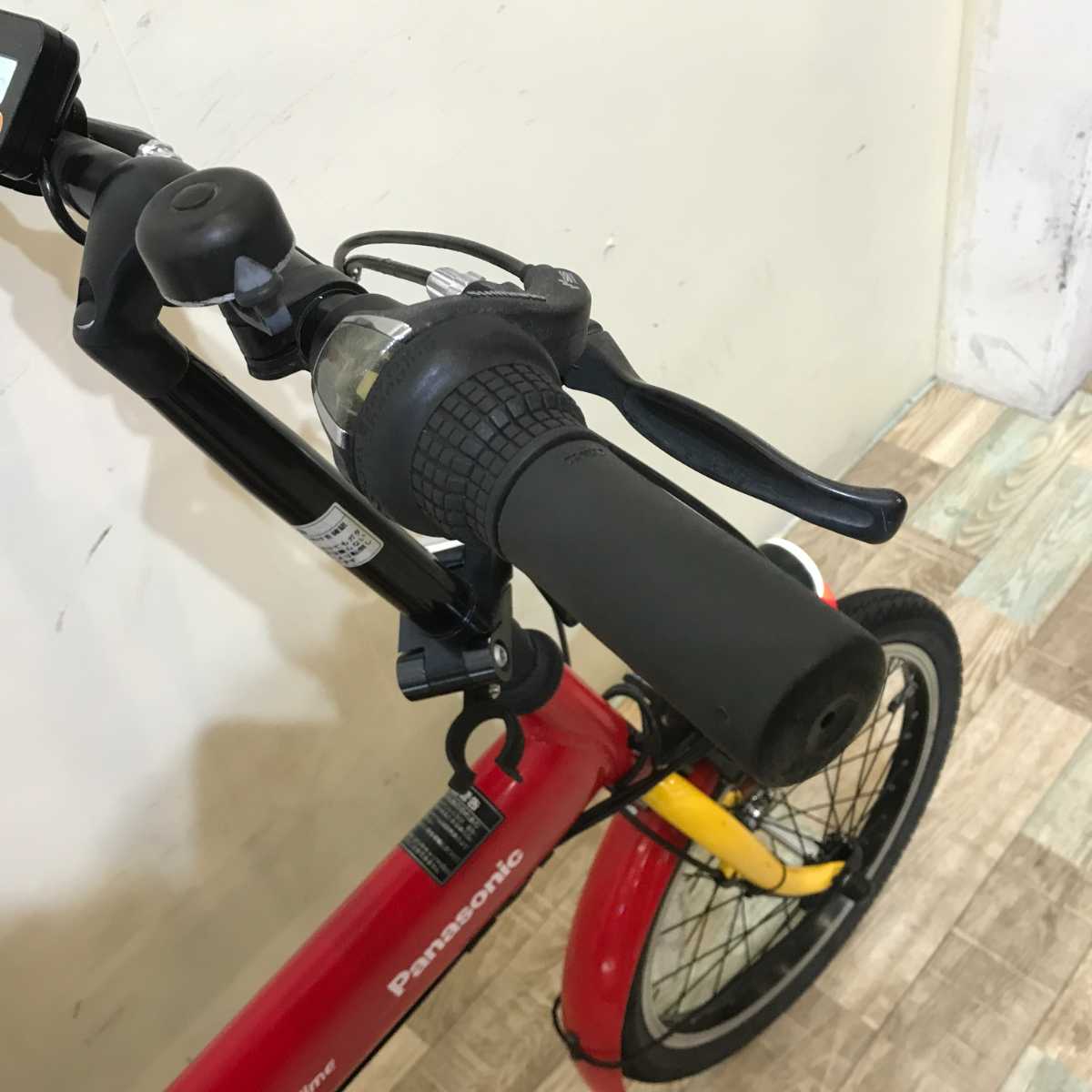 折りたたみ パナソニック オフタイム レッド × イエロー 前18×後20インチ KQ124【中古車】