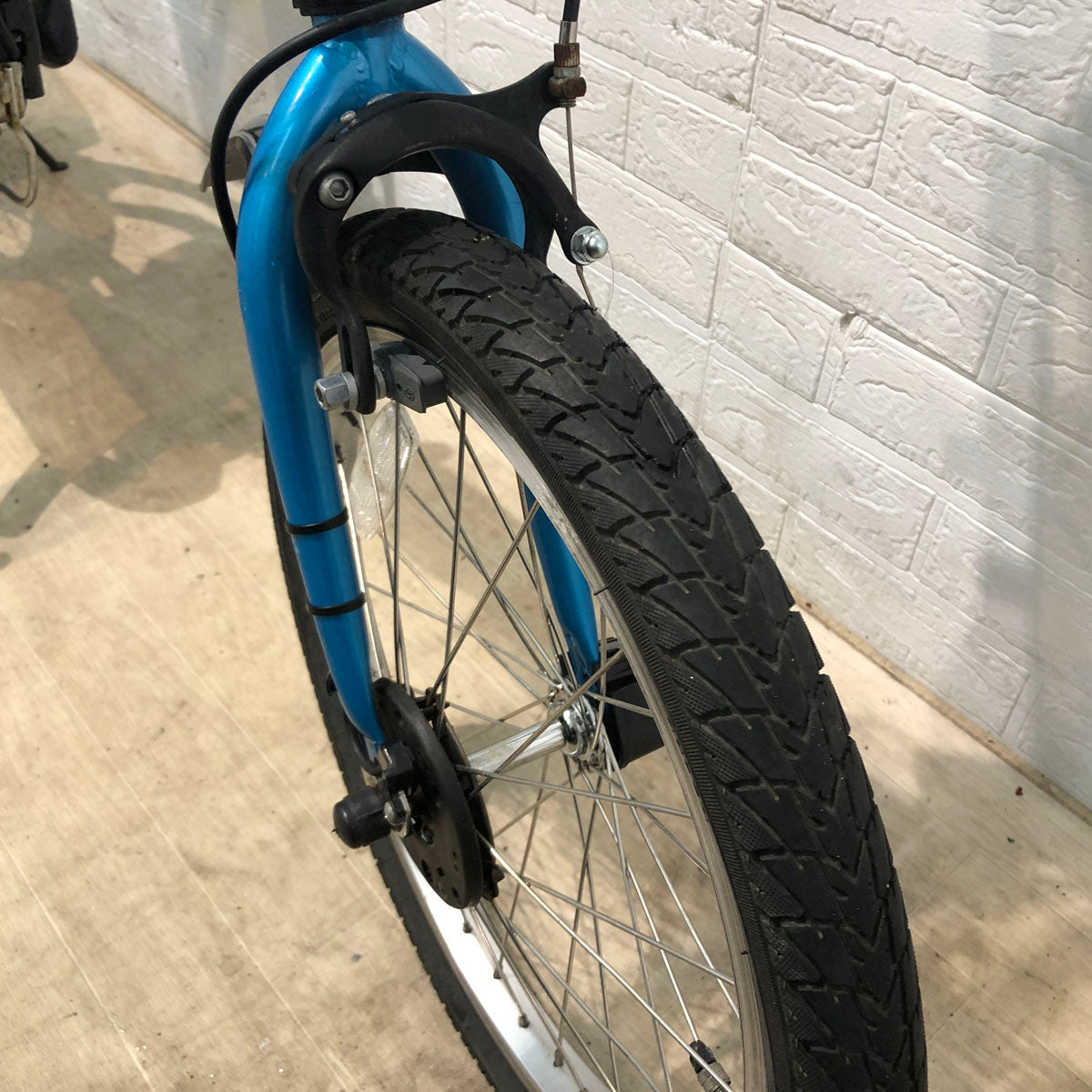 折りたたみ パナソニック オフタイム ブルー × ブラック 前18×後20インチ YU006 【中古車】