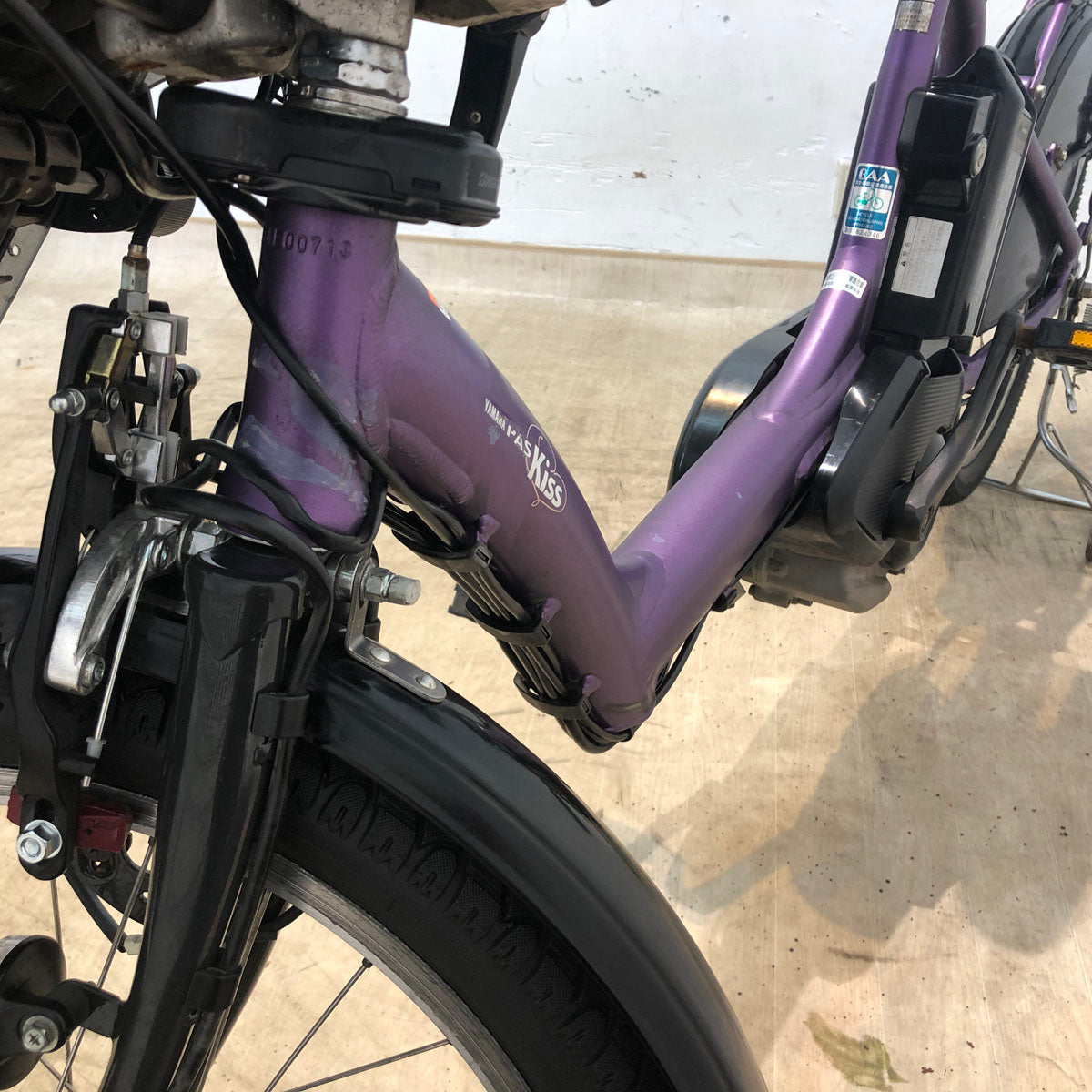 ヤマハ PAS Kiss mini XL パス キッス ミニ XL パープル 20インチ YU018【中古車】