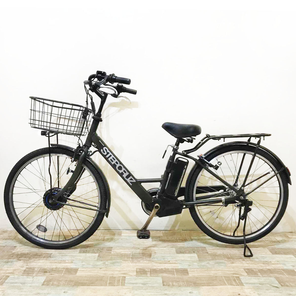 ブリヂストン ステップクルーズ e カーキ 26インチ KR018 【中古車】