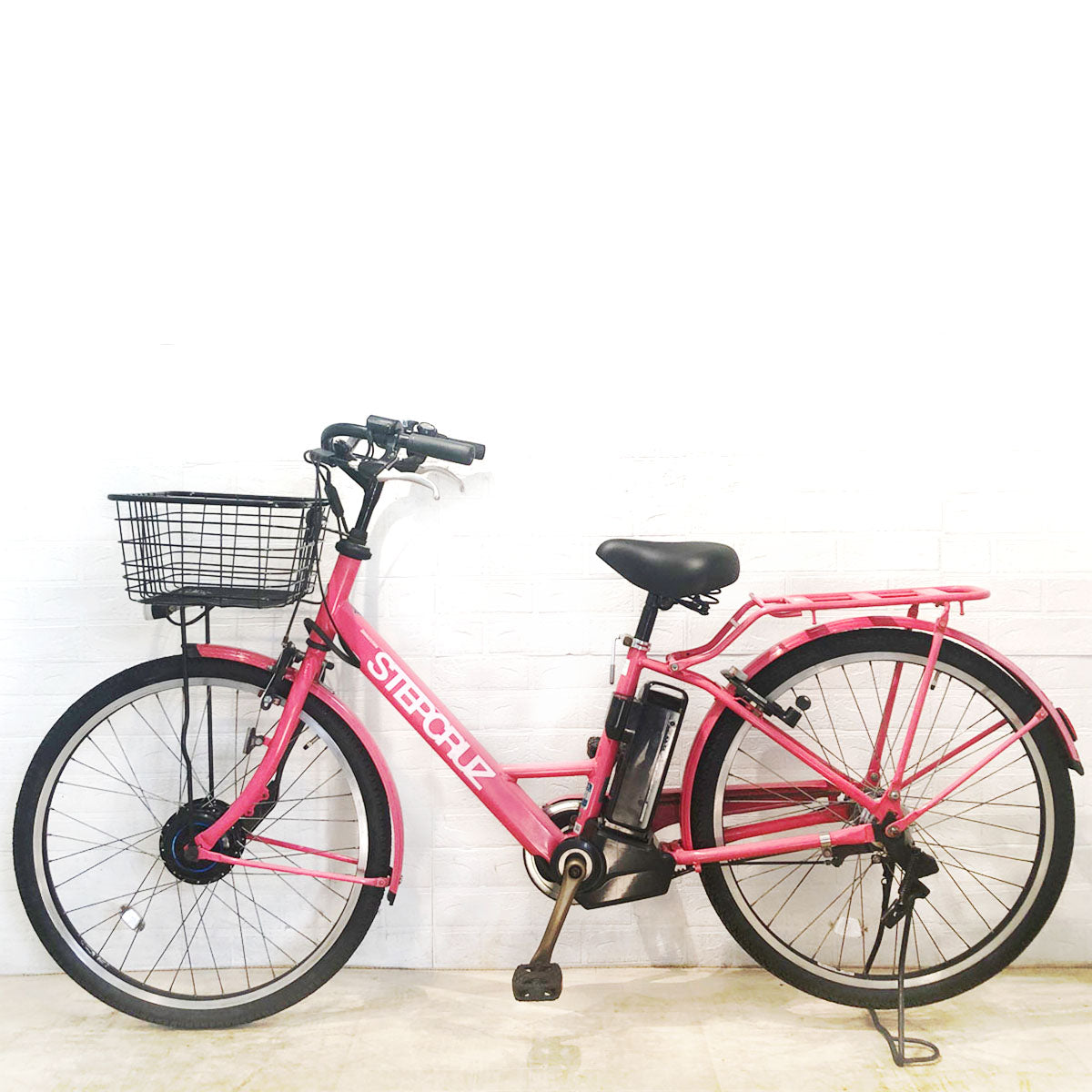 ブリヂストン ステップクルーズ e ピンク 26インチ YB001 【中古車】