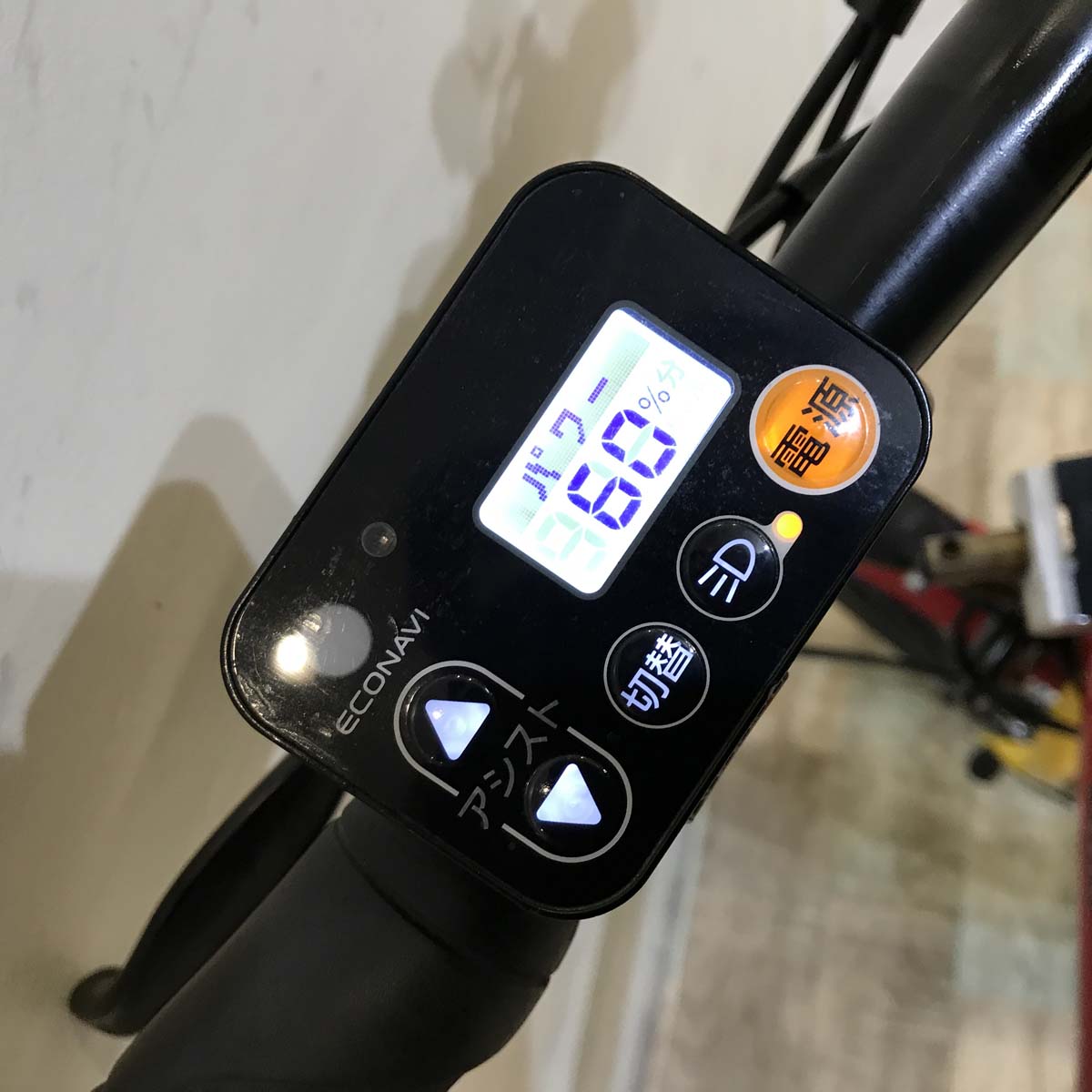 折りたたみ パナソニック オフタイム レッド × イエロー 前18×後20インチ KV109 【中古車】