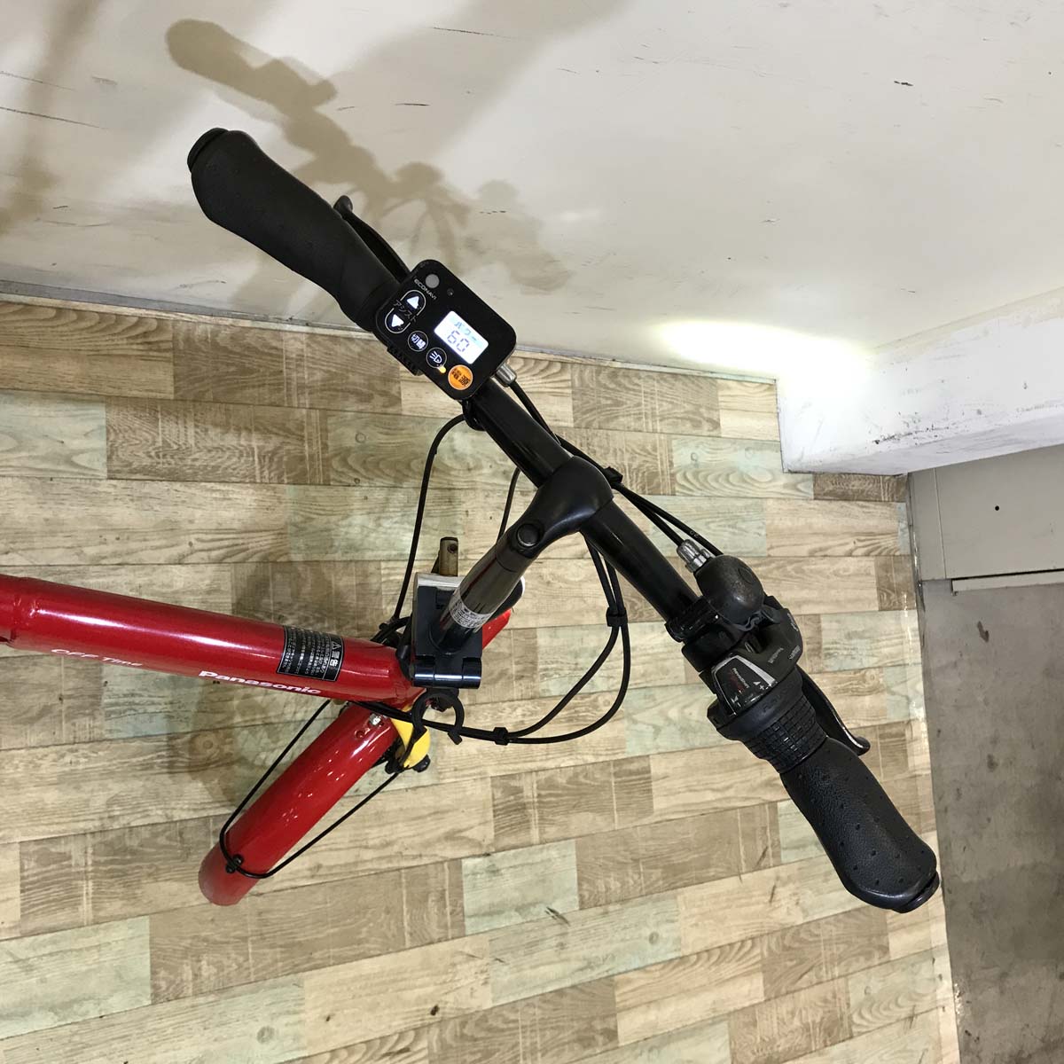 折りたたみ パナソニック オフタイム レッド × イエロー 前18×後20インチ KV109 【中古車】
