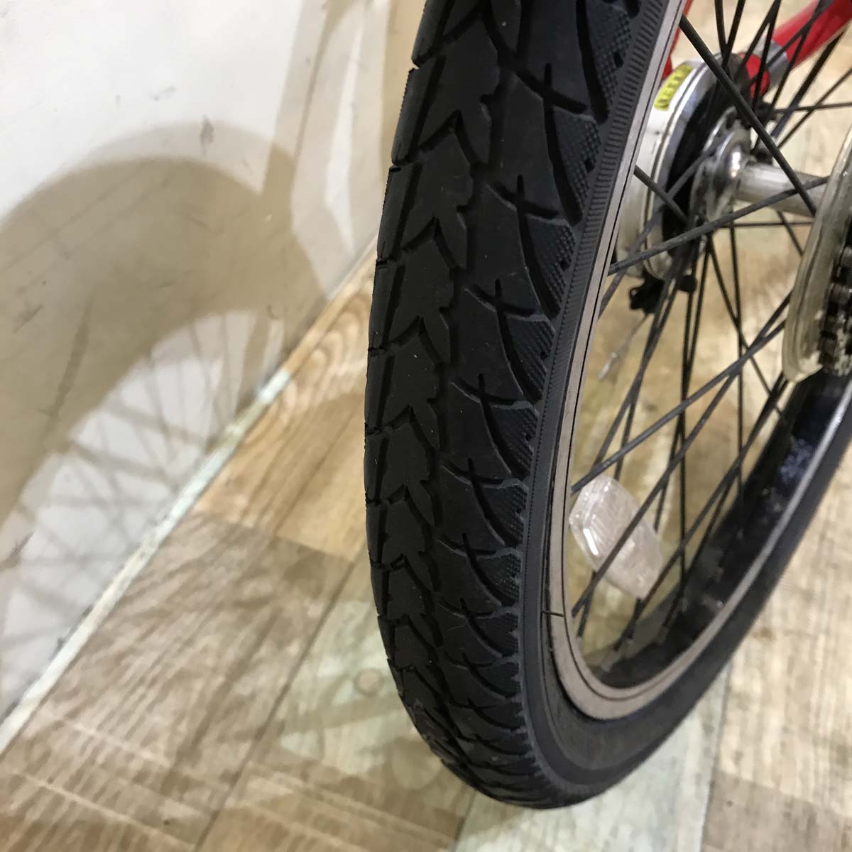 折りたたみ パナソニック オフタイム レッド × イエロー 前18×後20インチ KV109 【中古車】