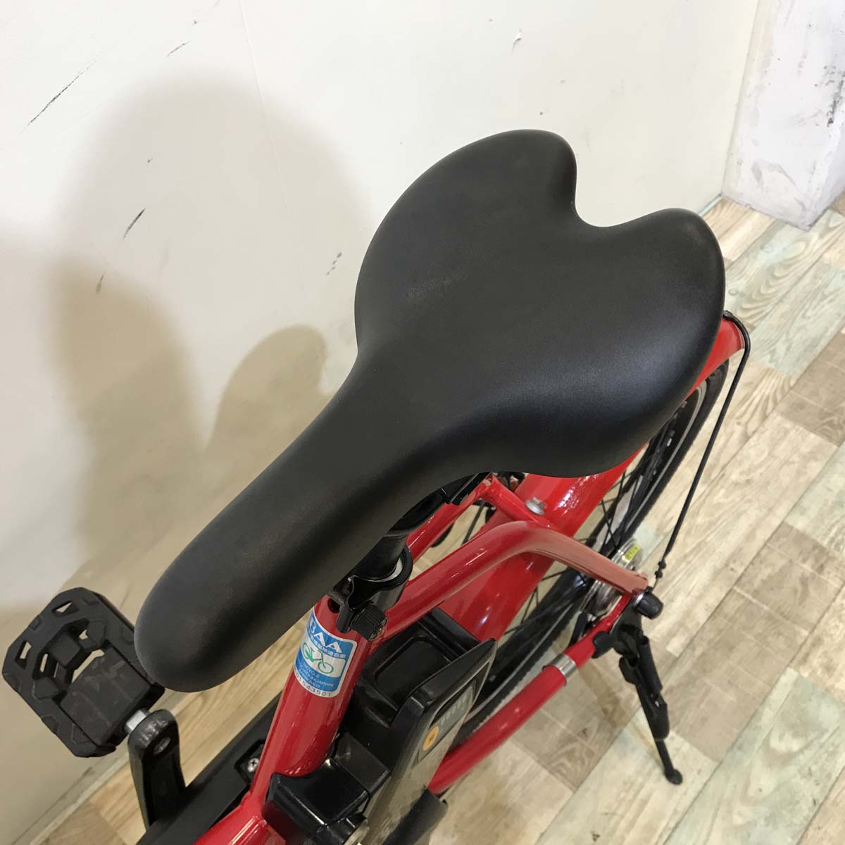 折りたたみ パナソニック オフタイム レッド × イエロー 前18×後20インチ KV109 【中古車】