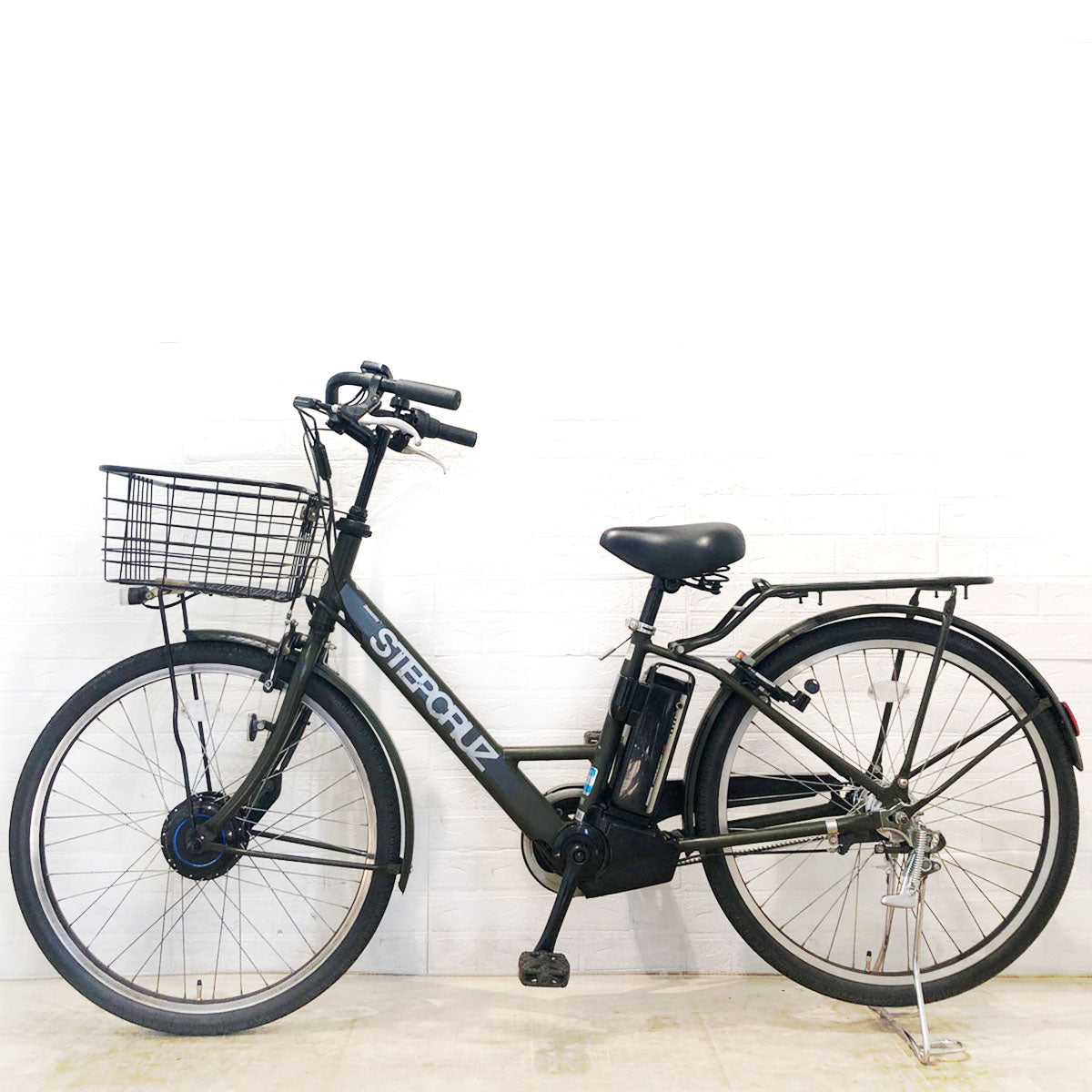 ブリヂストン ステップクルーズ e カーキ 26インチ YB049 【中古車】