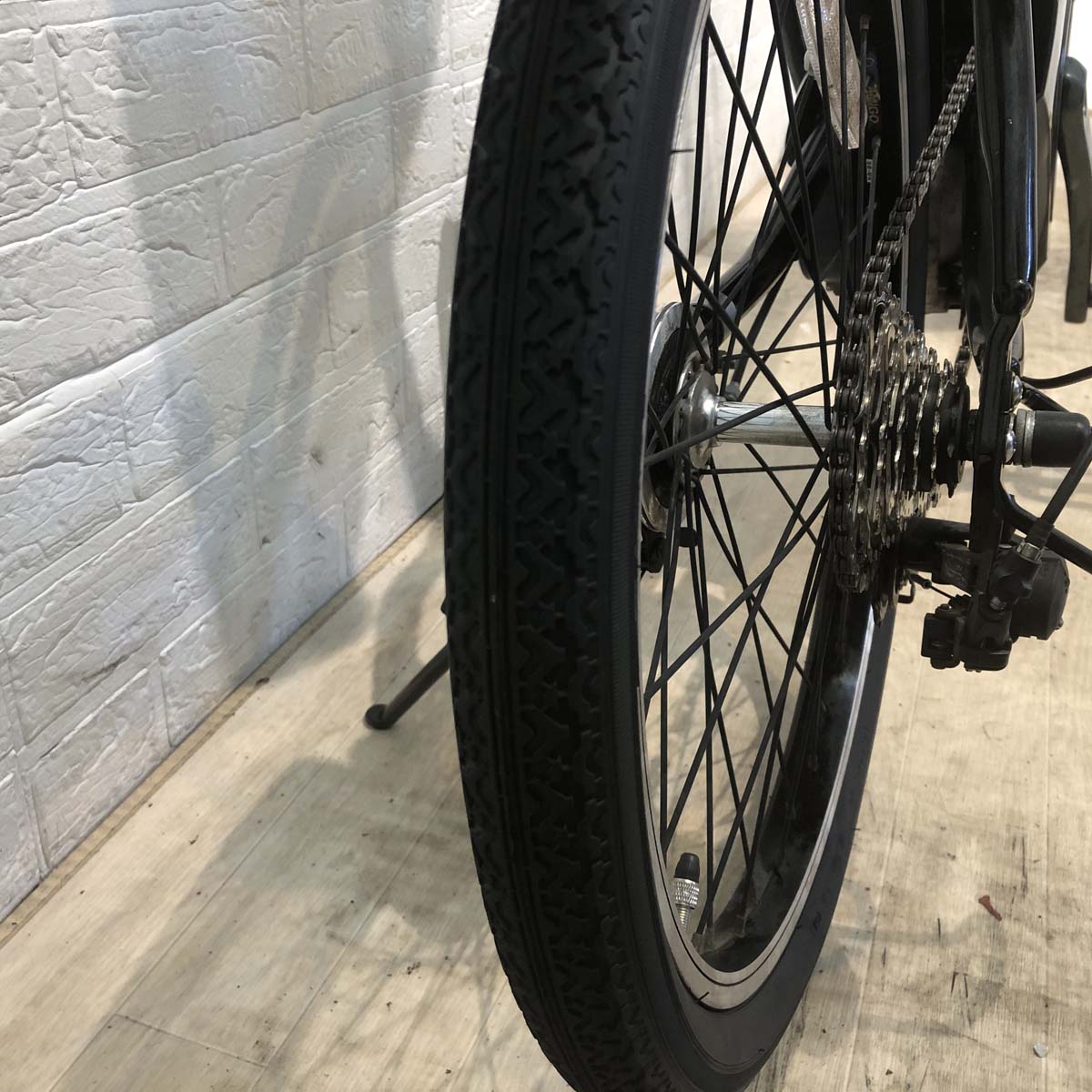 折りたたみ パナソニック オフタイム ブラック 前18×後20インチ YU110 【中古車】