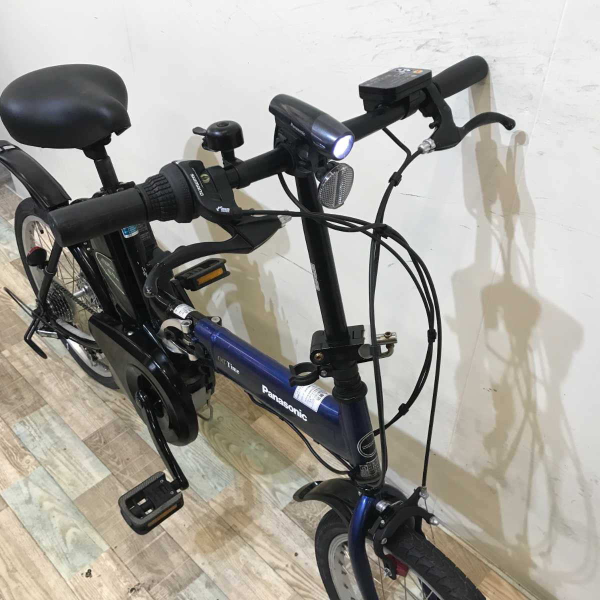 折りたたみ パナソニック オフタイム ネイビー 前18×後20インチ KR114 【中古車】