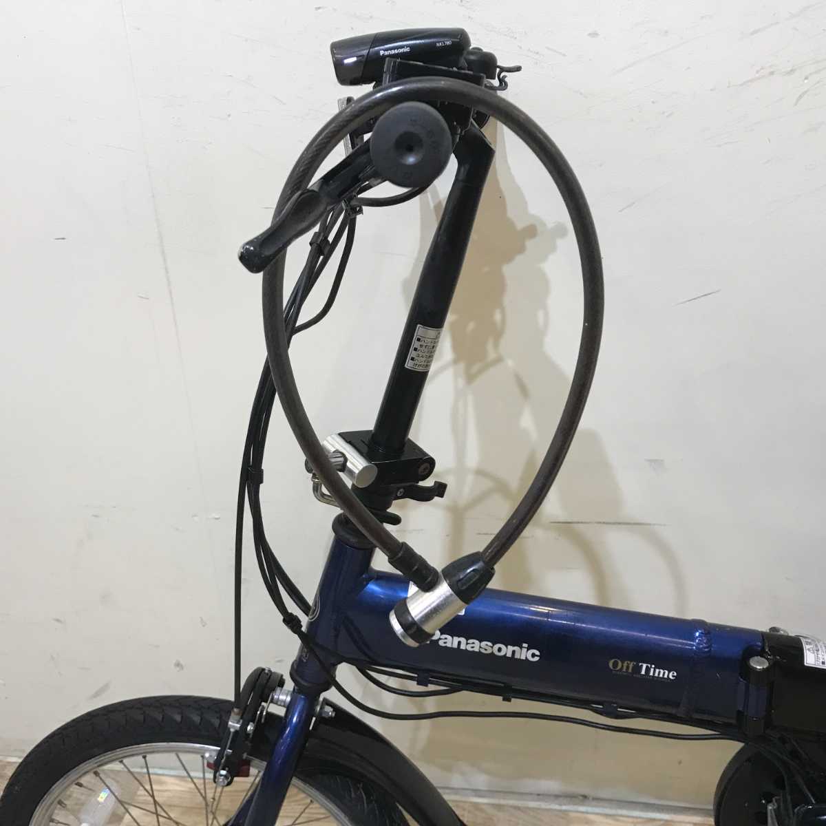 折りたたみ パナソニック オフタイム ネイビー 前18×後20インチ KR114 【中古車】