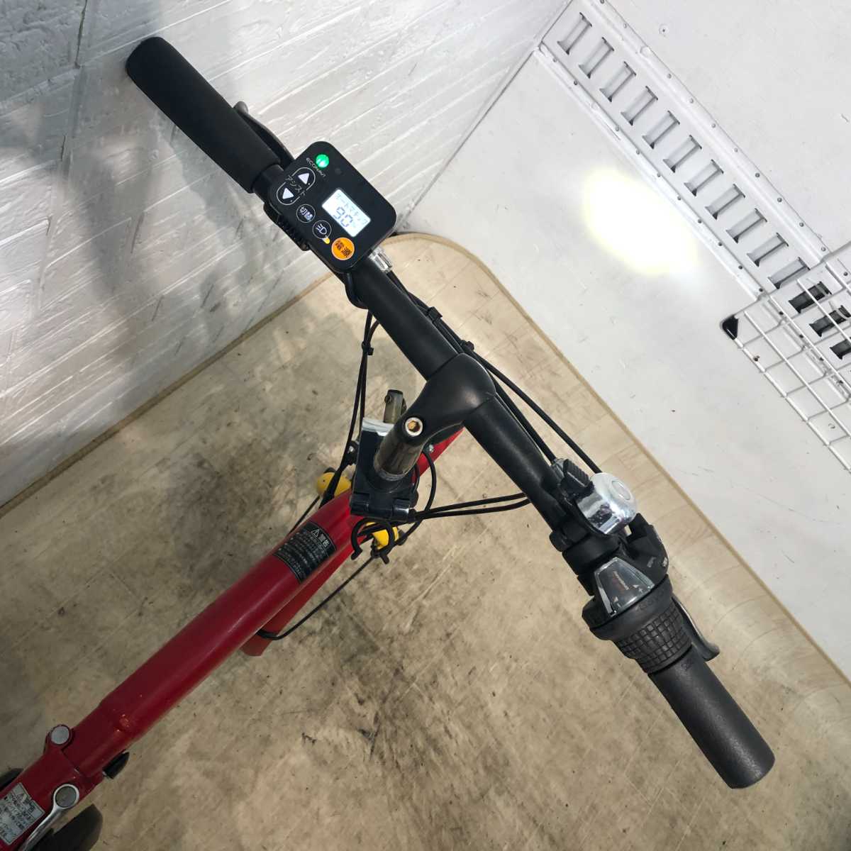 折りたたみ パナソニック オフタイム レッド × イエロー 前18×後20インチ YN043 【中古車】