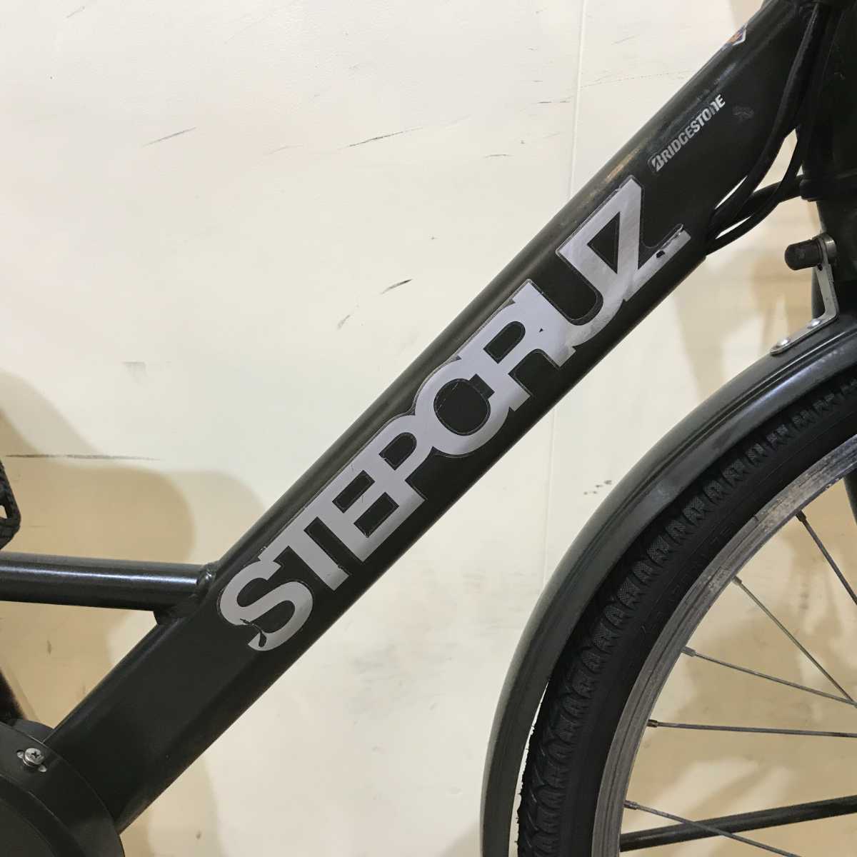 ブリヂストン ステップクルーズ e カーキ 26インチ KS029 【中古車】