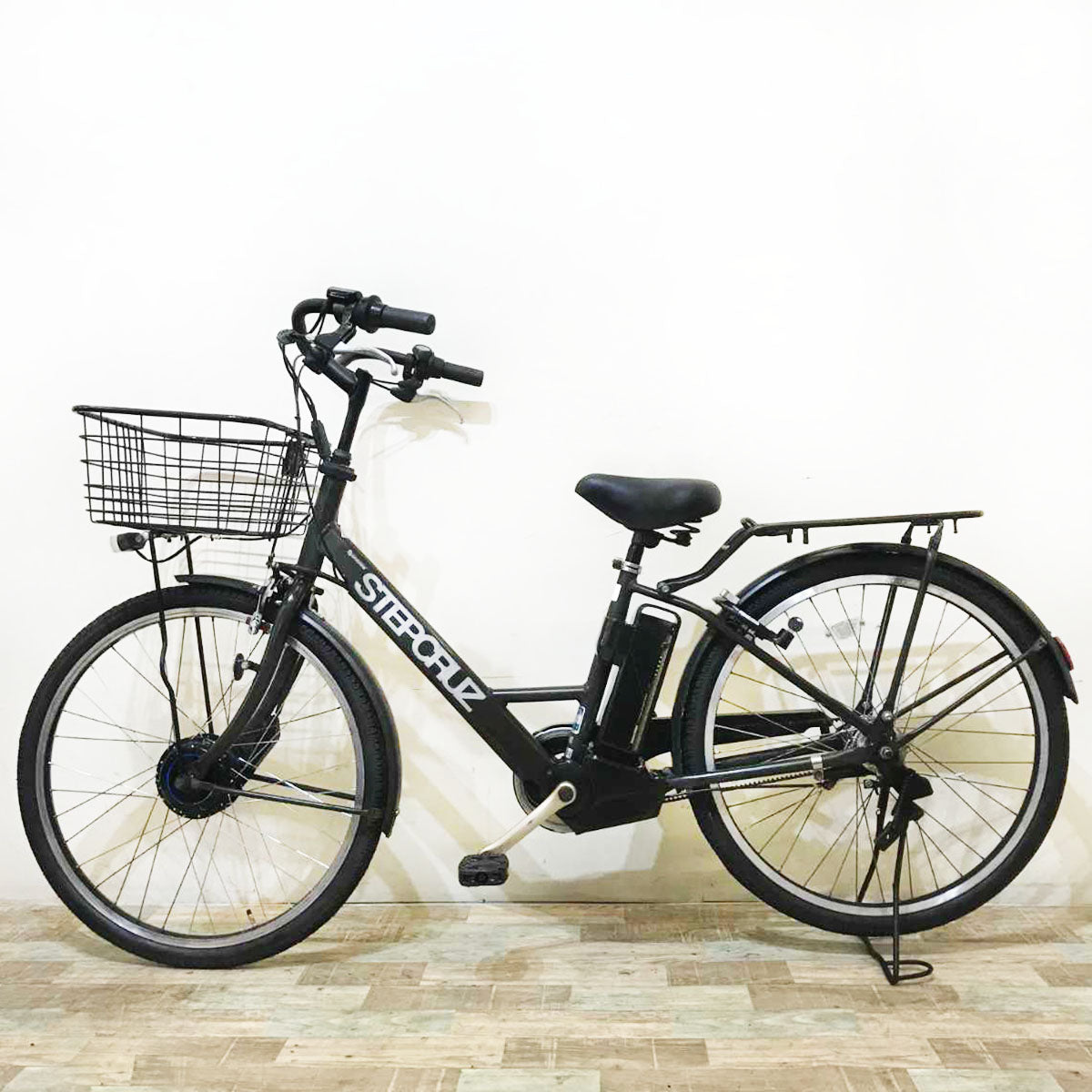 ブリヂストン ステップクルーズ e カーキ 26インチ KS029 【中古車】