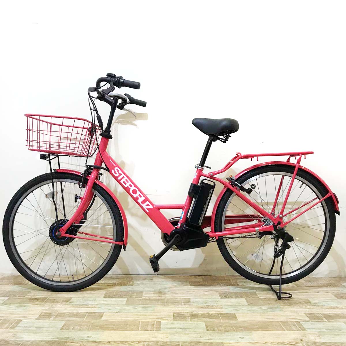 ブリヂストン ステップクルーズ e ピンク 26インチ KW106【中古車】