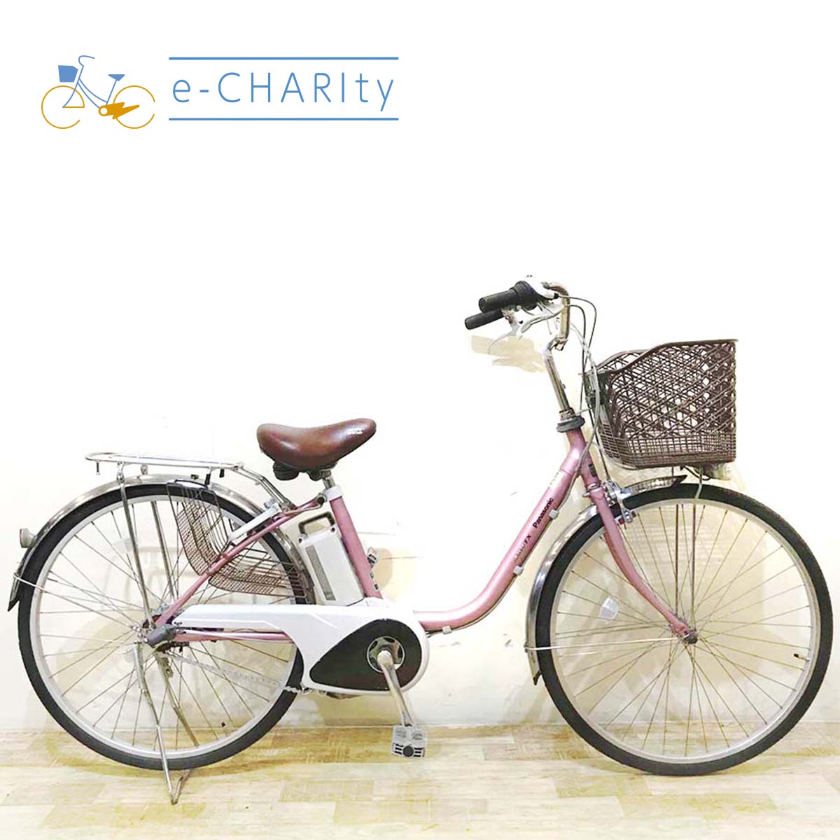 中古電動自転車 パナソニック ビビ TX ピンク 26インチ KE041 – e-CHARIty