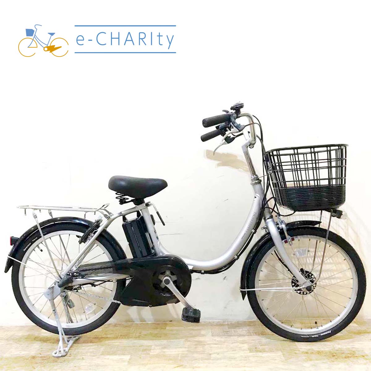 B711★整備済み　中古電動自転車　BS　アシスタ　ライトブルー　バッテリー新品8.9Ah★【24インチ】 中古電動自転車特価 ¥100,001以上｜パナソニック・ヤマハ