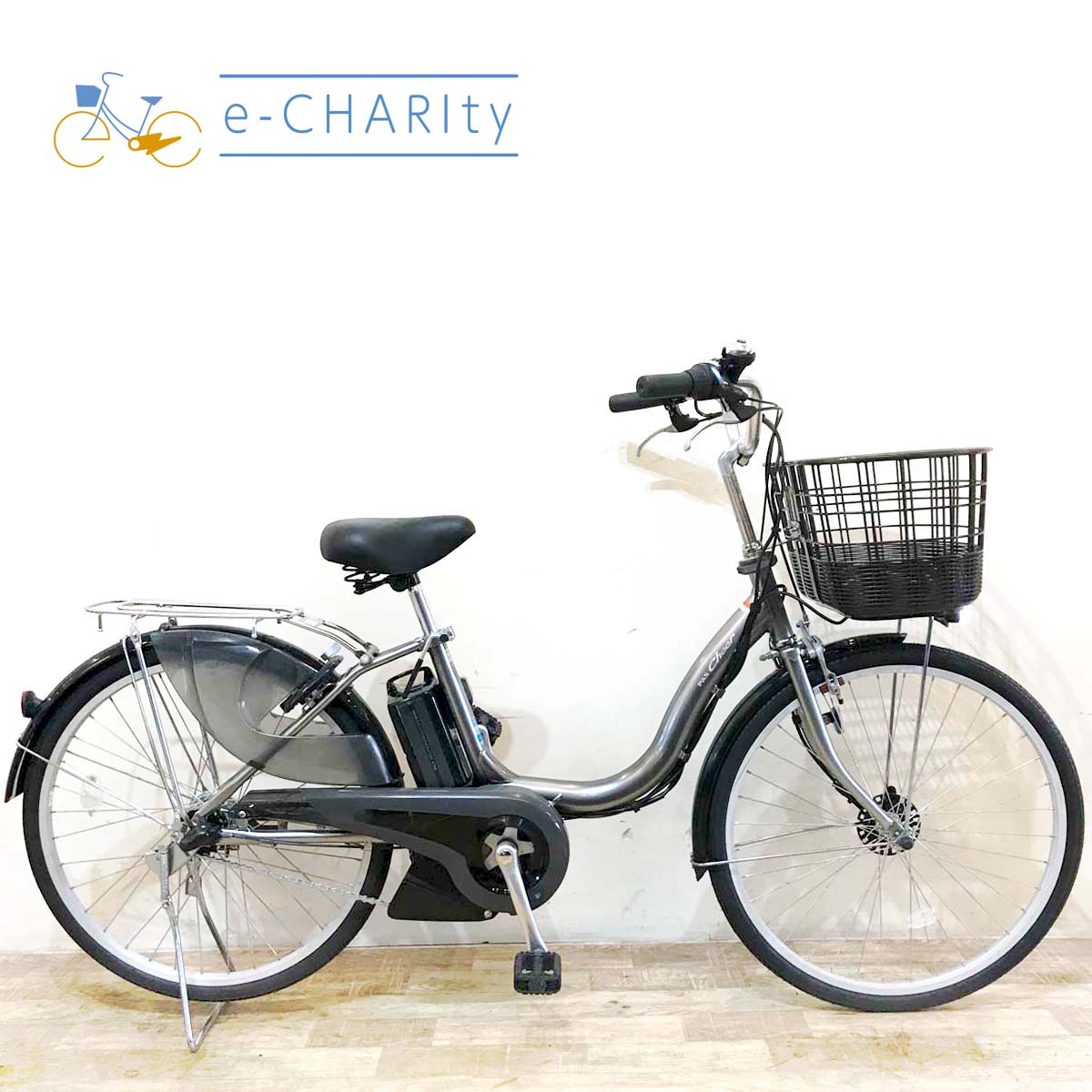 H20【大阪堺市/取引】☆中古 電動自転車 YAMAHA PAS cheer 中古電動自転車 ヤマハ PAS Cheer パス チア シルバー 24インチ KF082
