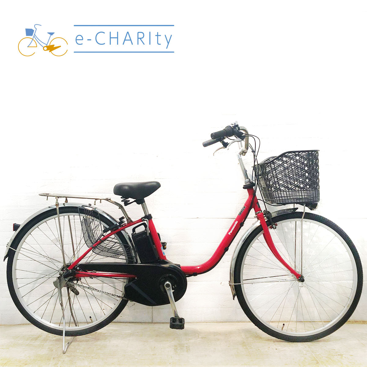 中古電動自転車 パナソニック ビビ SX レッド 26インチ YD084 – e-CHARIty