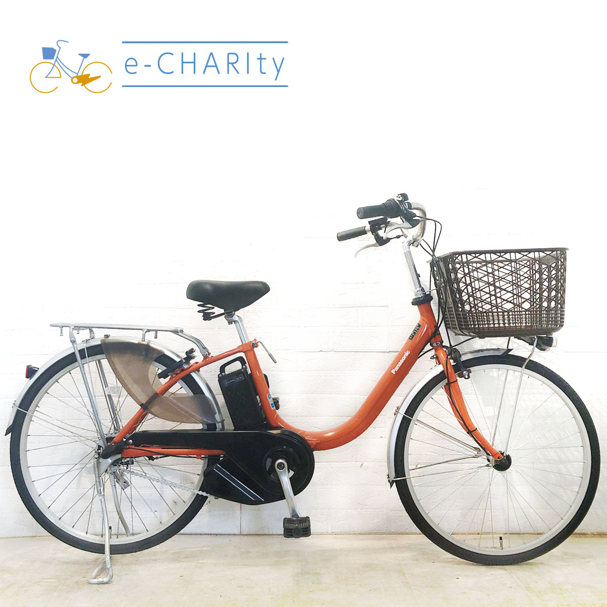 中古電動自転車 パナソニック ビビ L オレンジ 24インチ YE069 – e-CHARIty