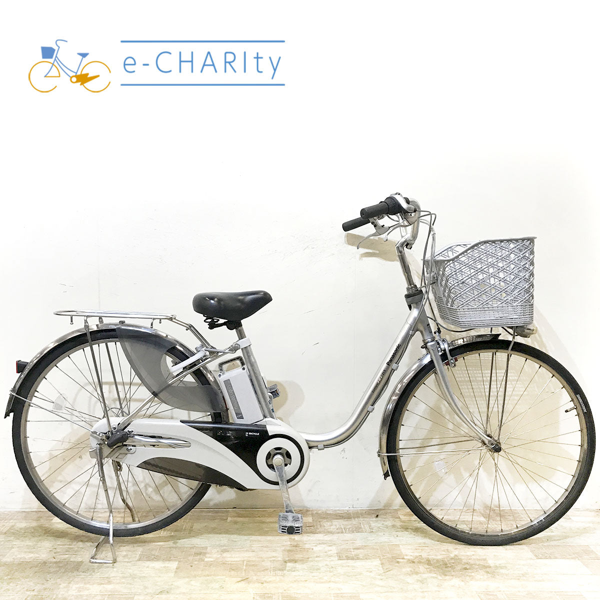 中古電動自転車 パナソニック ビビ DX シルバー 26インチ KF004 中古電動自転車 パナソニック ビビ DX シルバー 26インチ KF004