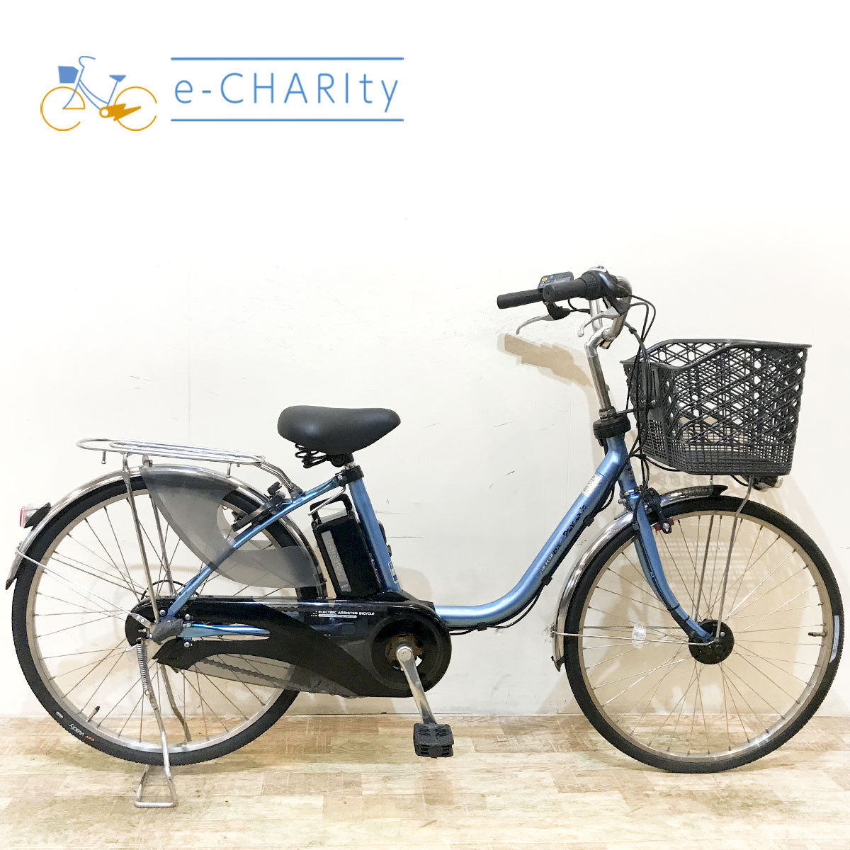 中古電動自転車 パナソニック ビビ DX ブルー 24インチ KF012 – e-CHARIty