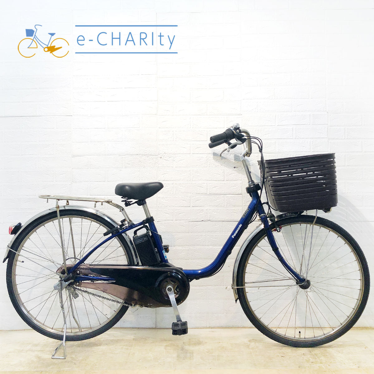 中古電動自転車 パナソニック ビビ DX ブルー 26インチ YE146 – e-CHARIty